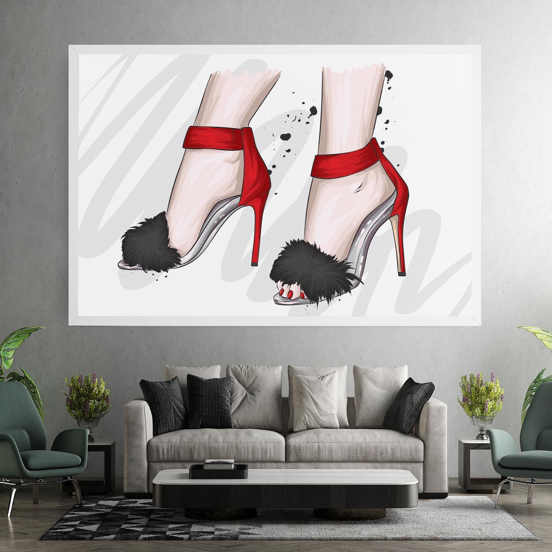 Black Red Heels mockup 7