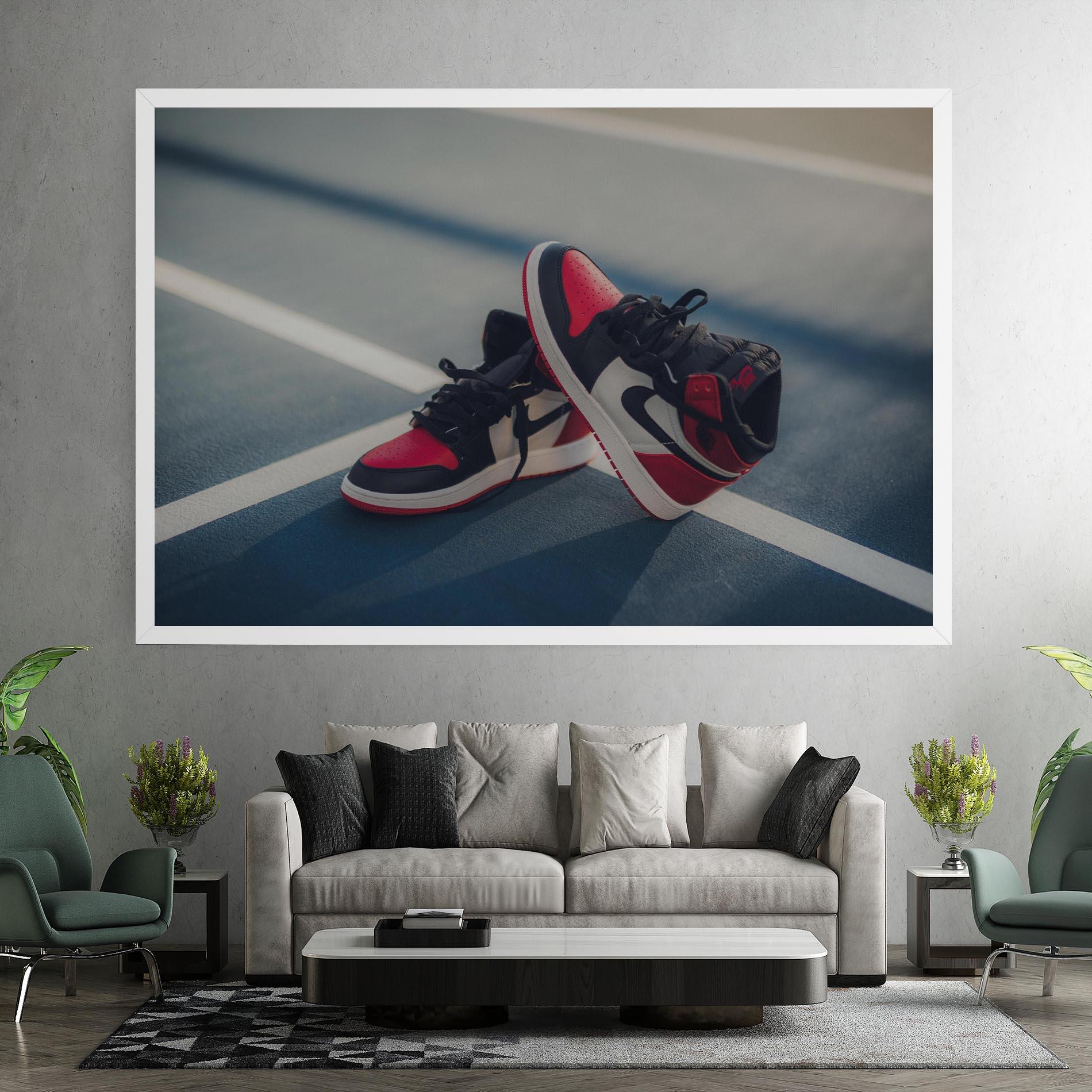 Leinwandbild Cool Nike Red Jordan Air mockup 7