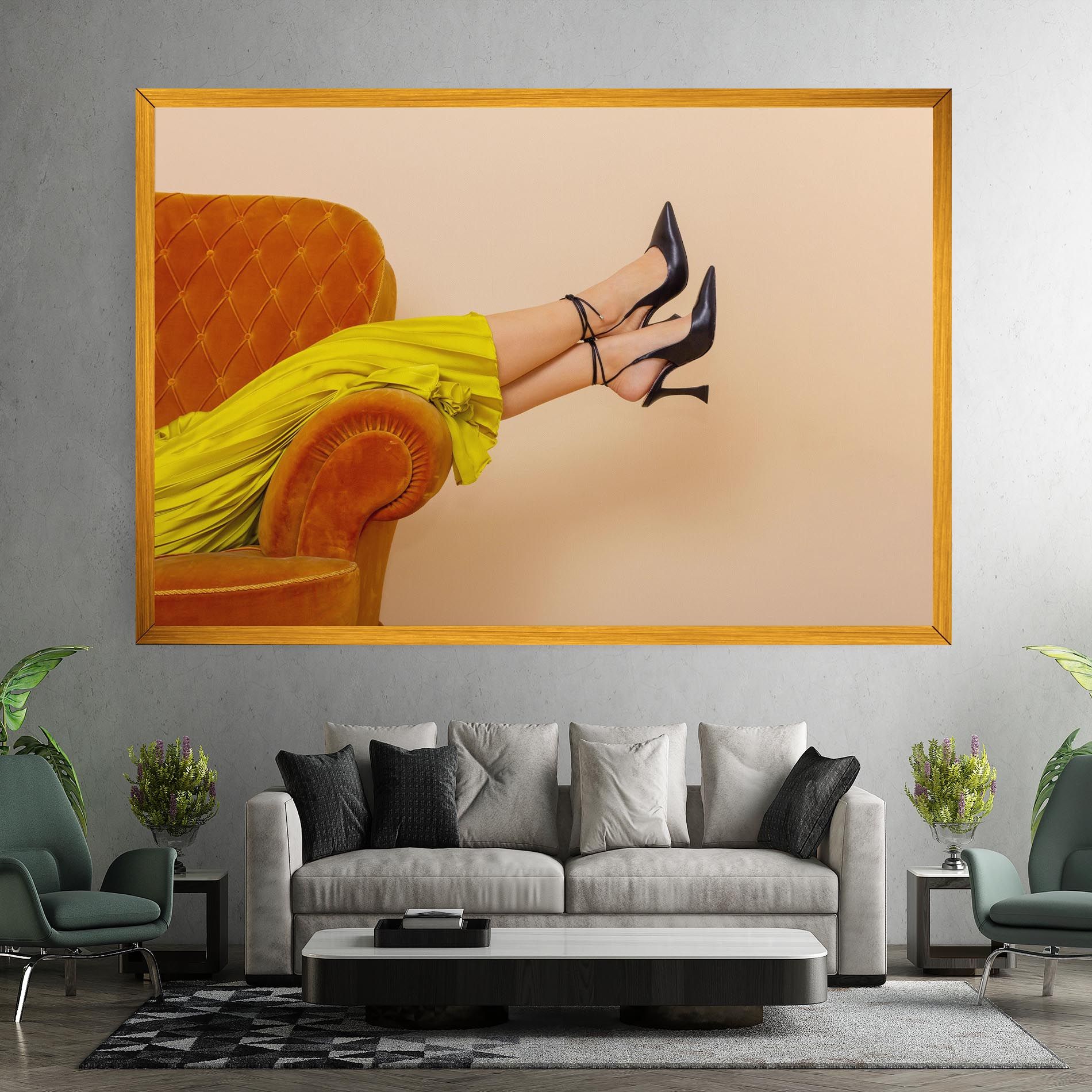 Black Heals On Cream mockup 7