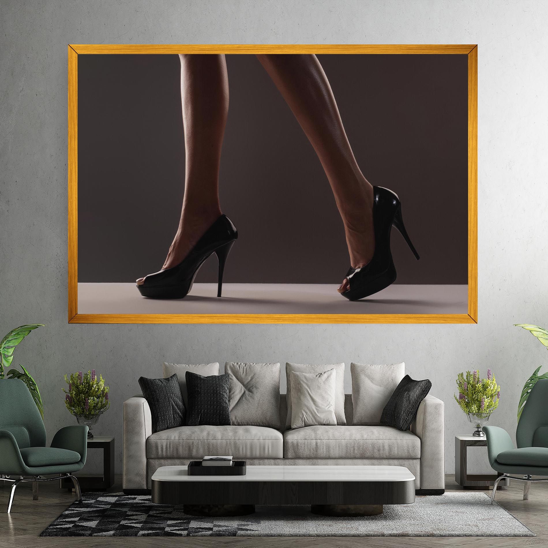 Black High Heels mockup 7