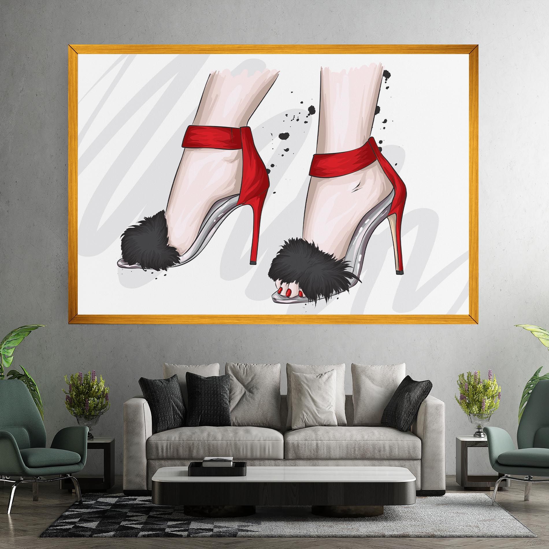 Black Red Heels mockup 7