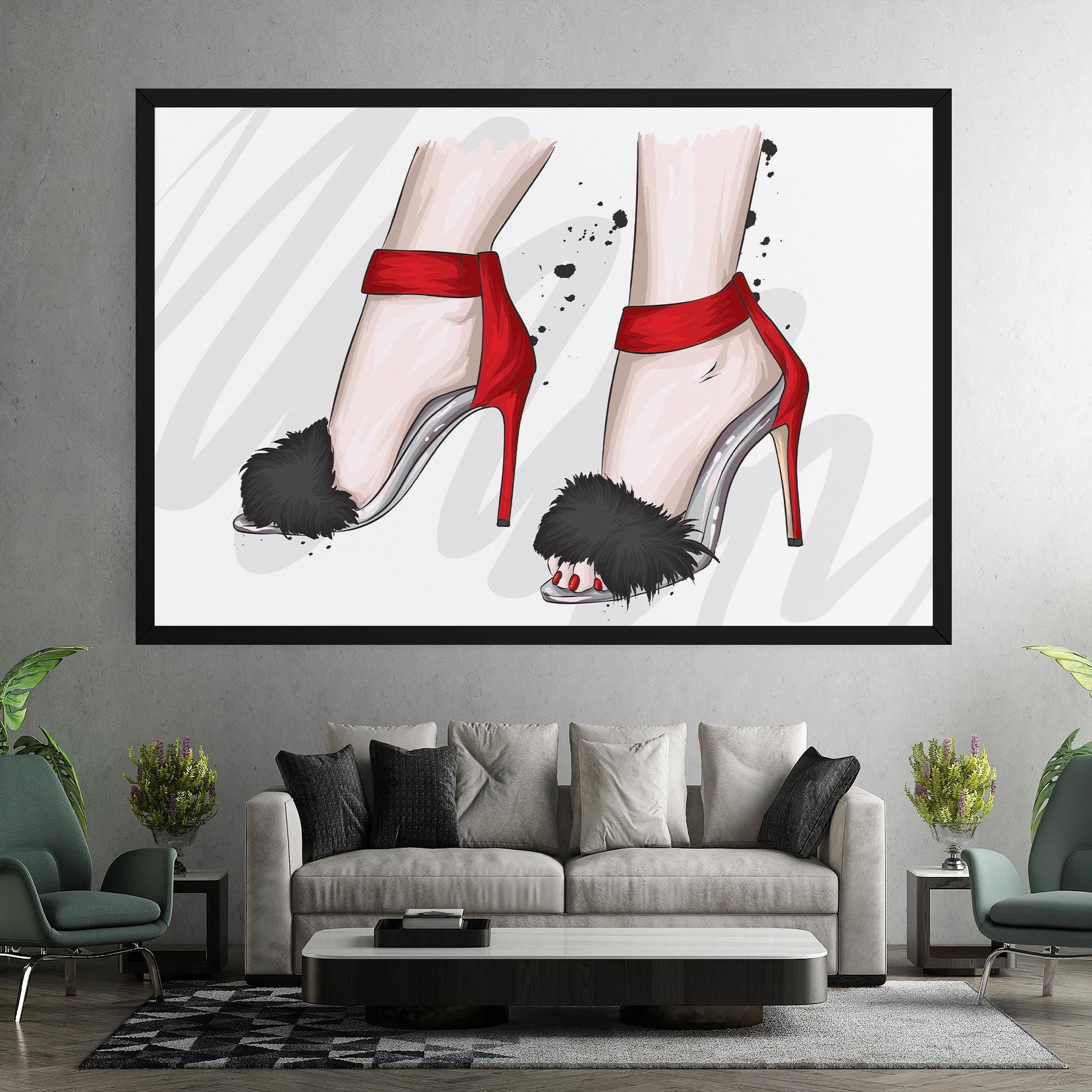 Black Red Heels mockup 7