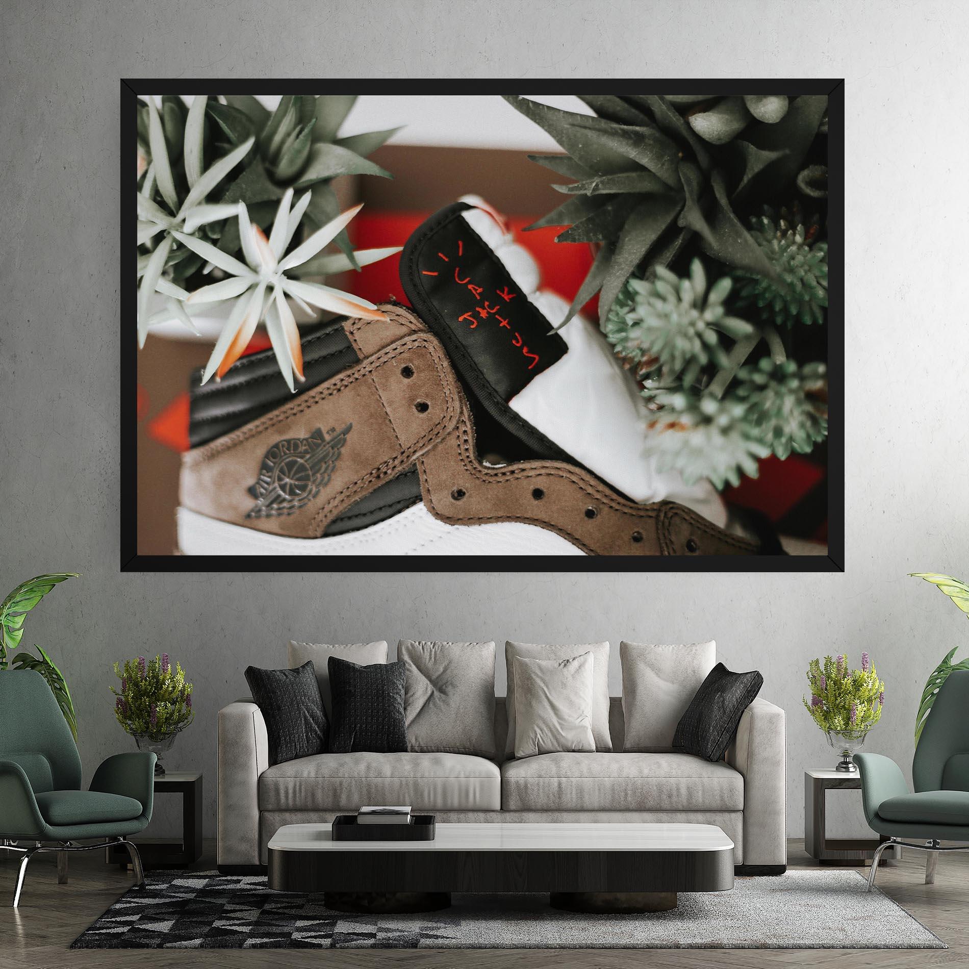 Leinwandbild Brown Air Jordan mockup 7