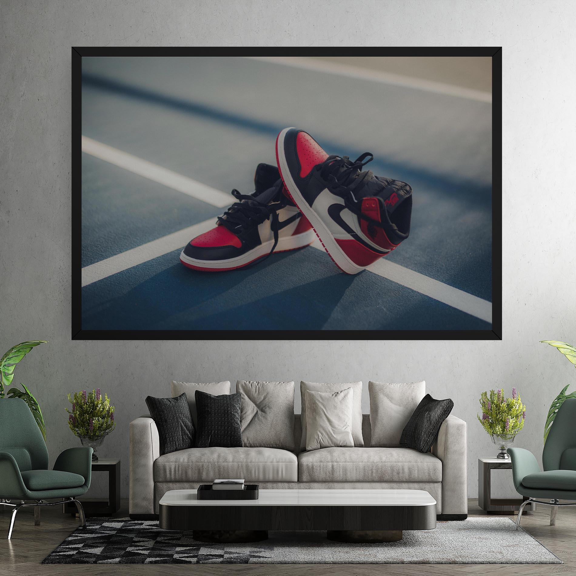 Leinwandbild Cool Nike Red Jordan Air mockup 7