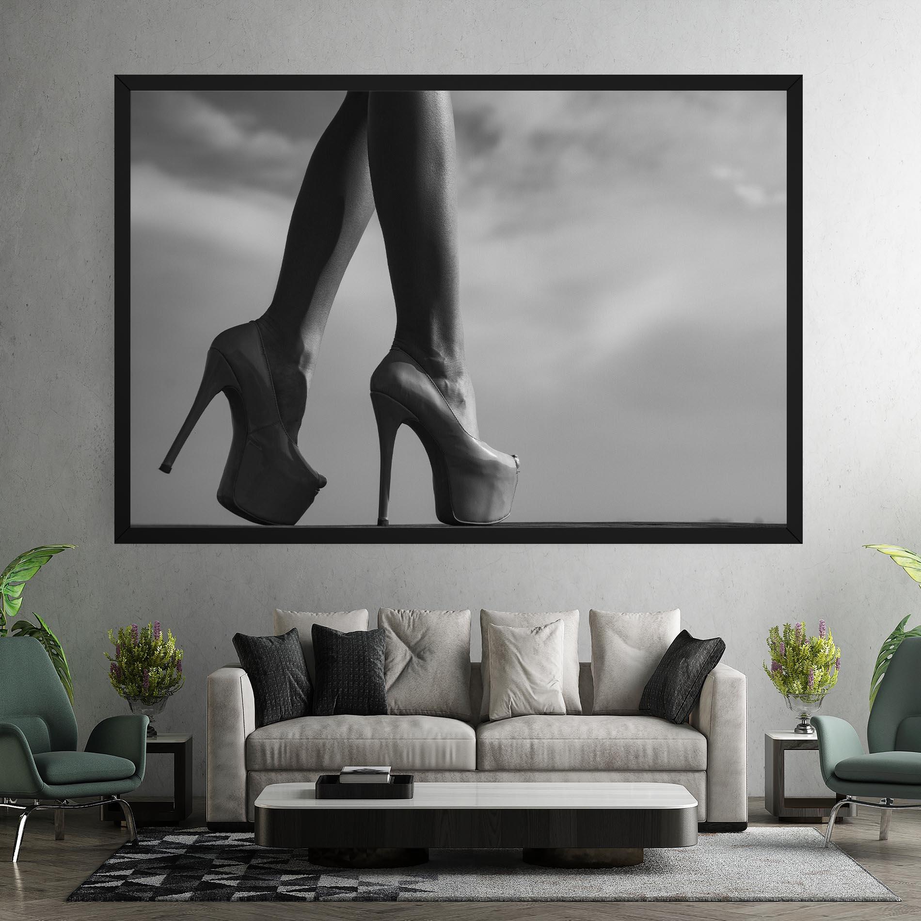 Leinwandbild Heels Sky Background mockup 7