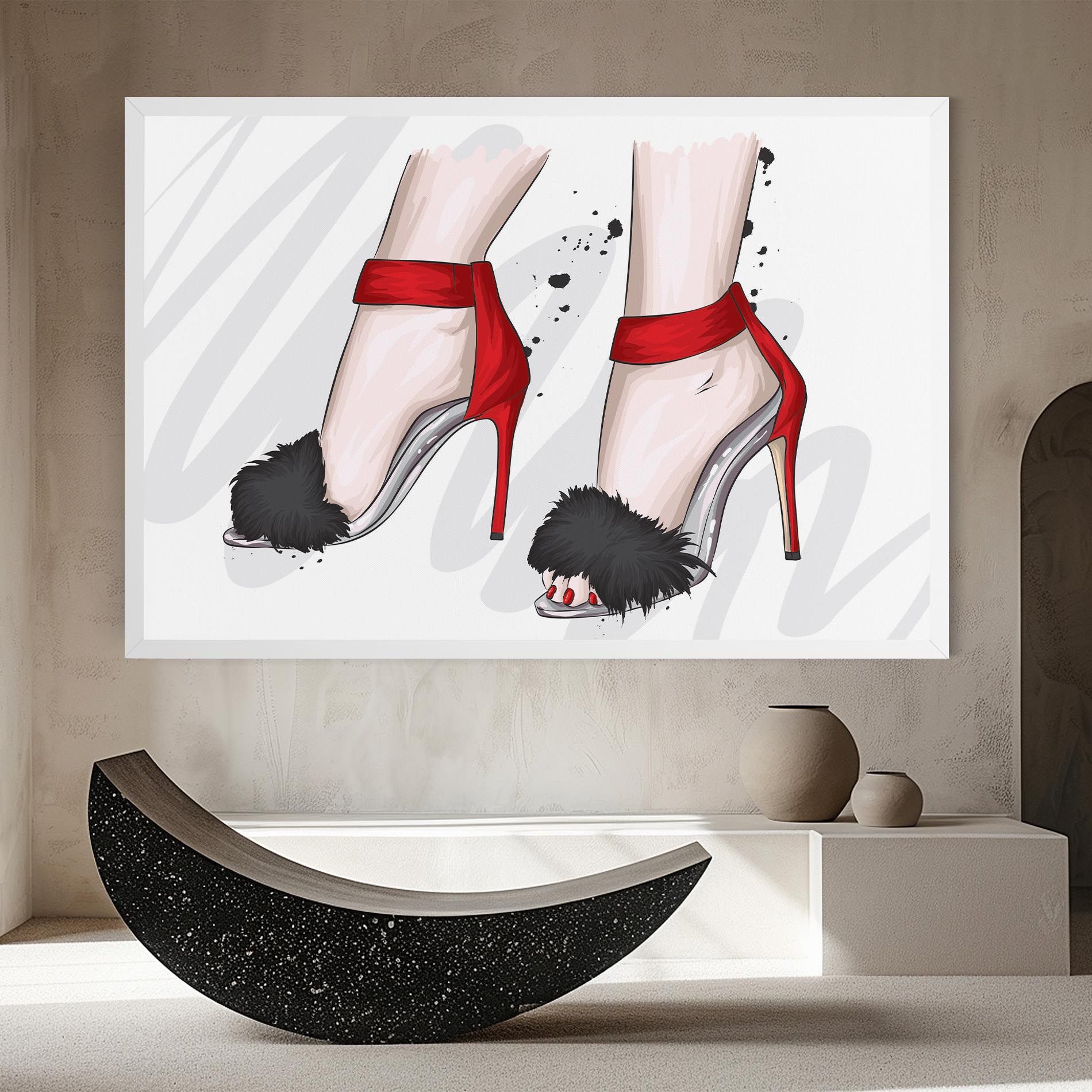 Black Red Heels mockup 8