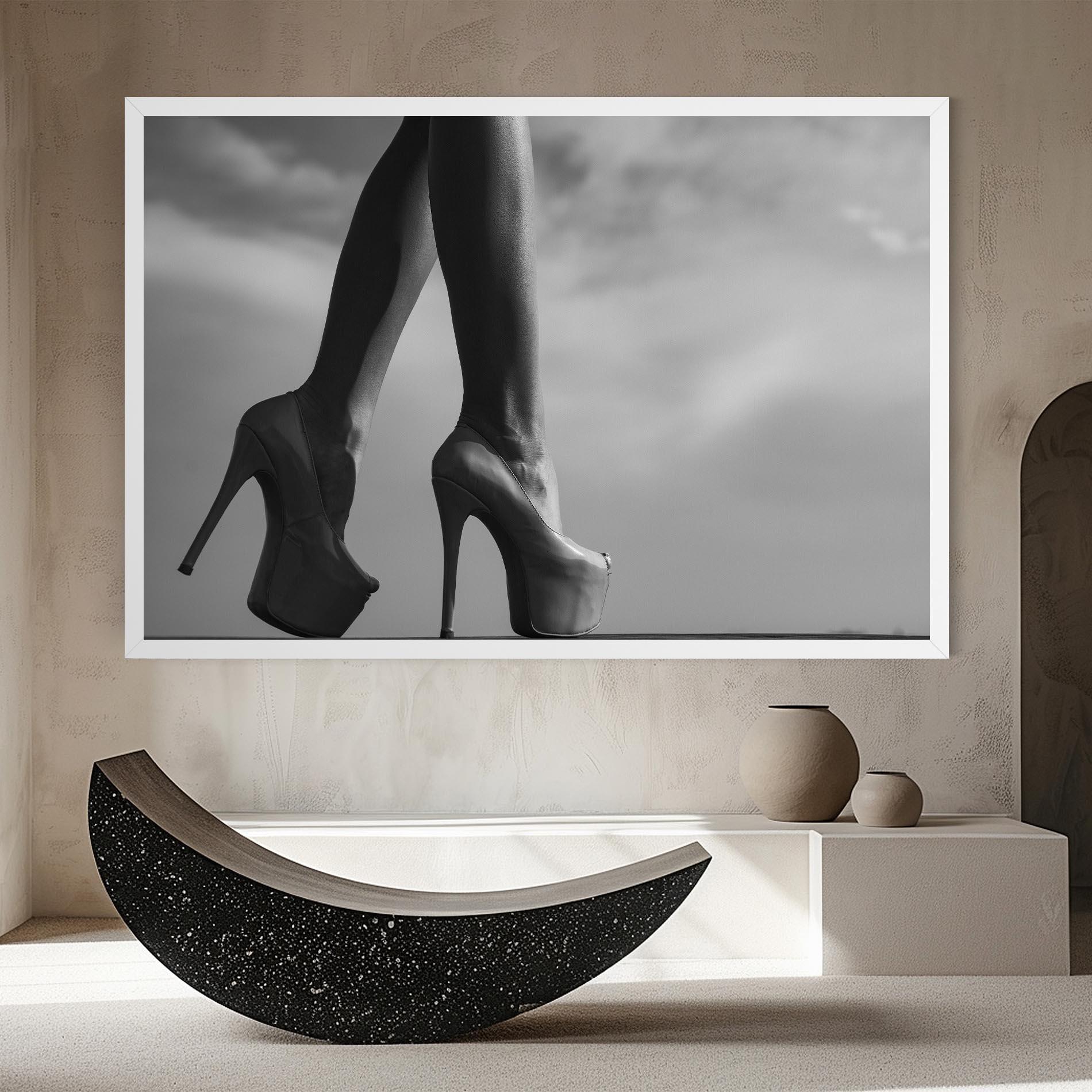 Leinwandbild Heels Sky Background mockup 8