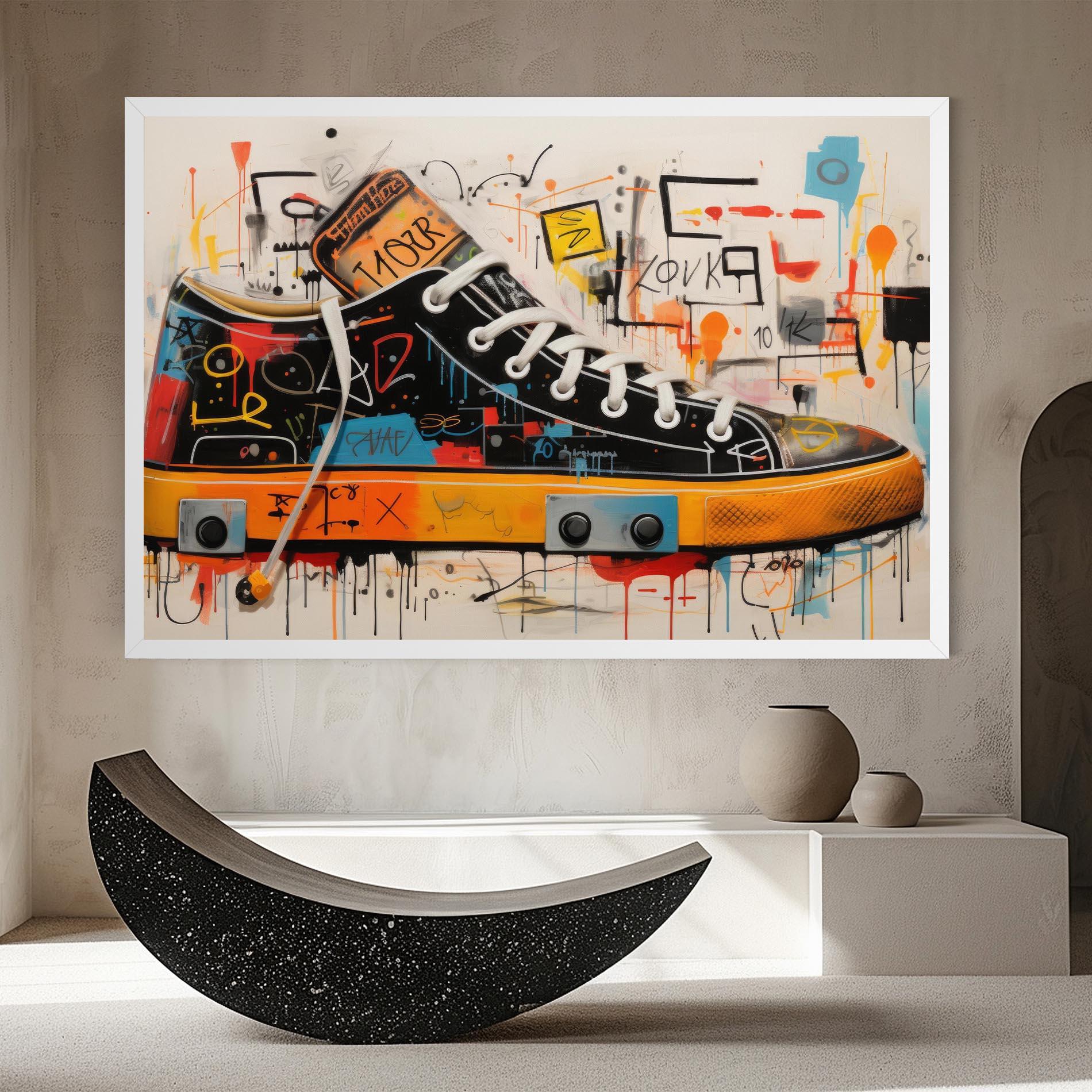 Leinwandbild Teenager Sneakers mockup 8