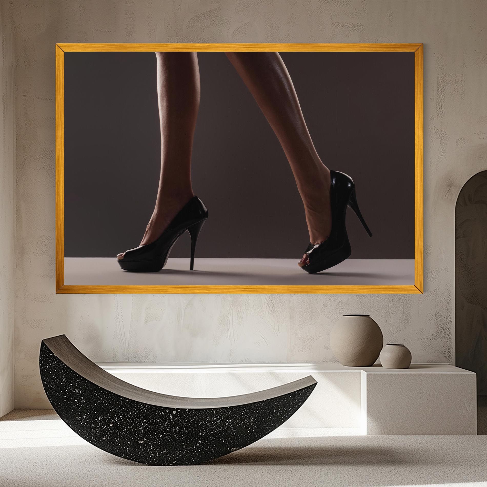 Black High Heels mockup 8