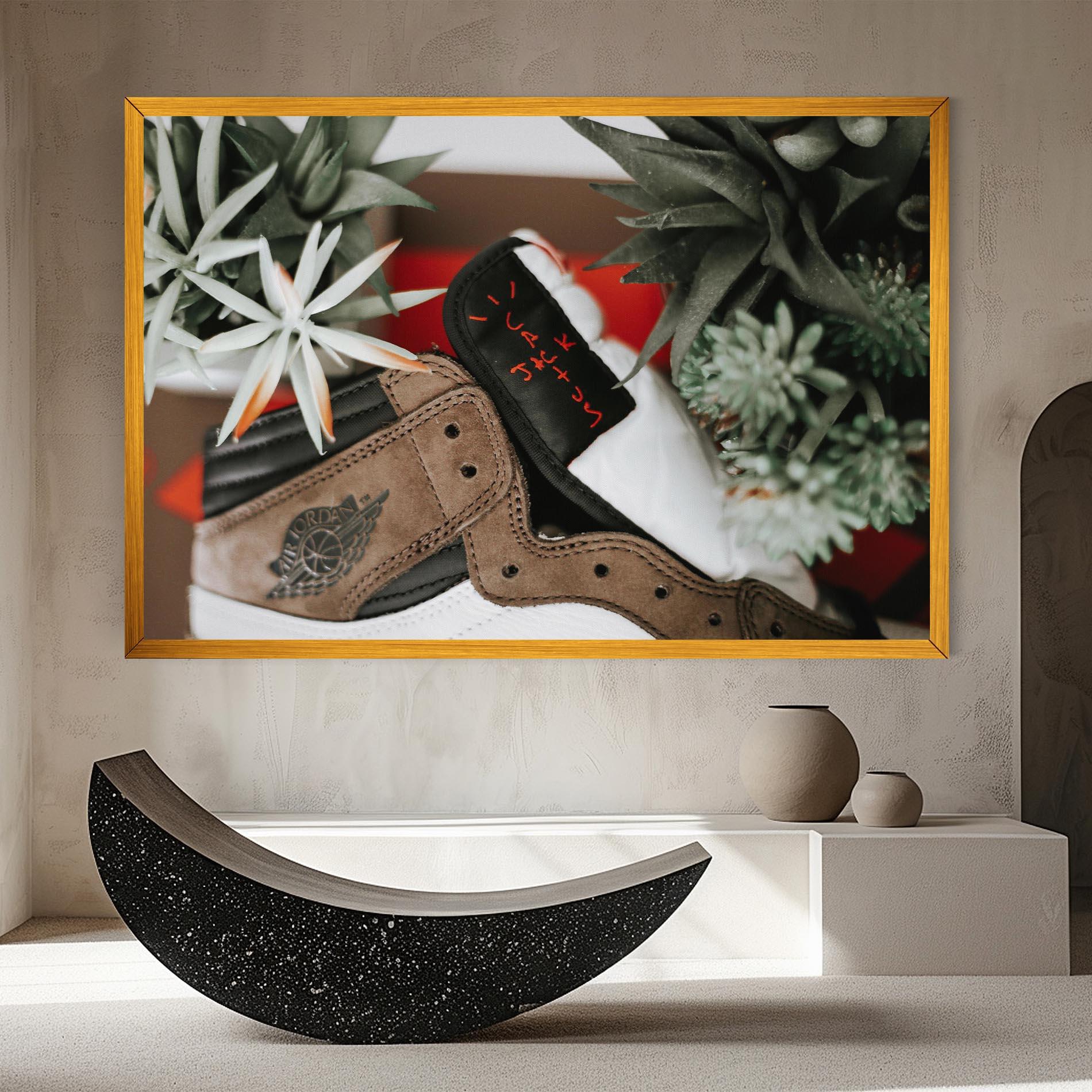 Leinwandbild Brown Air Jordan mockup 8