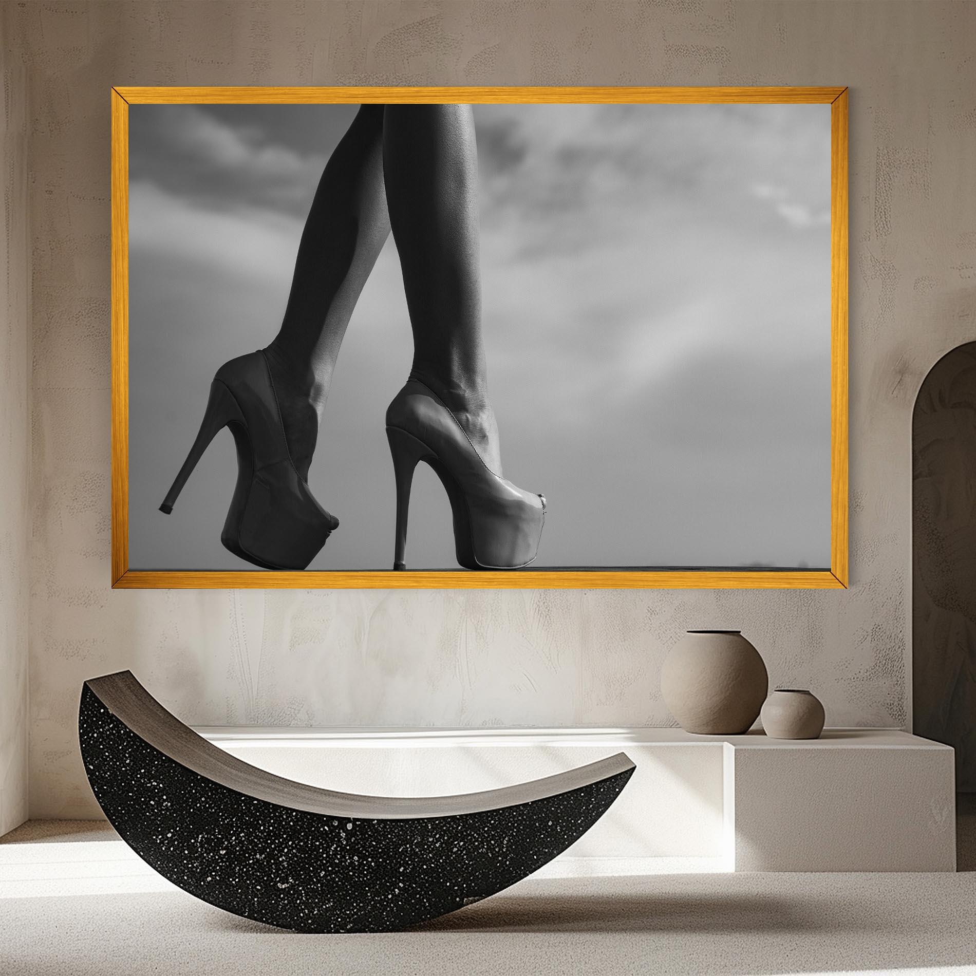 Leinwandbild Heels Sky Background mockup 8