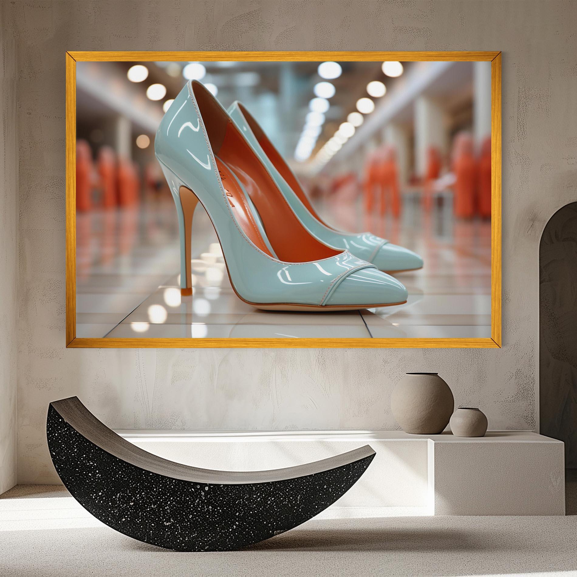 Leinwandbild Light Blue Heels mockup 8