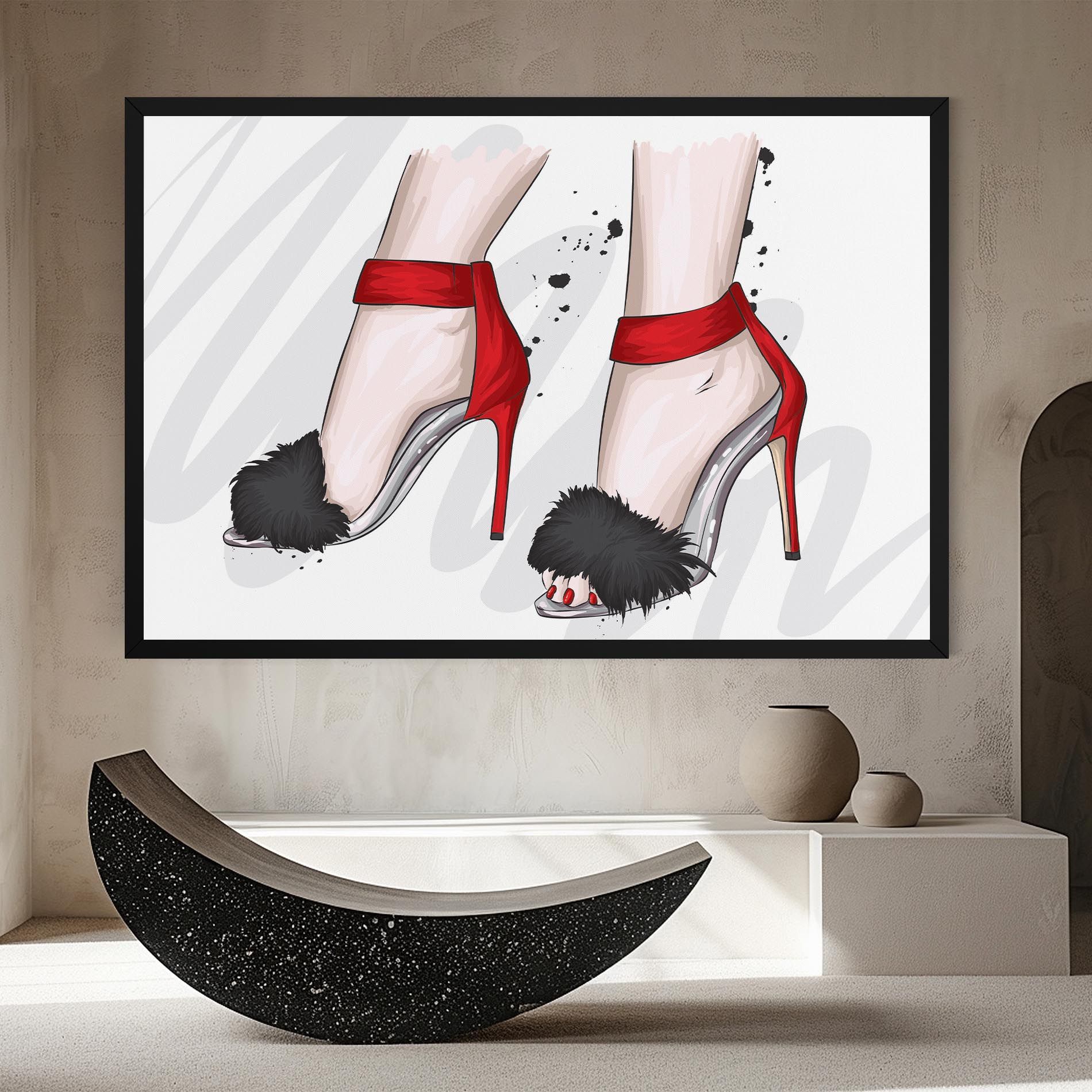 Black Red Heels mockup 8