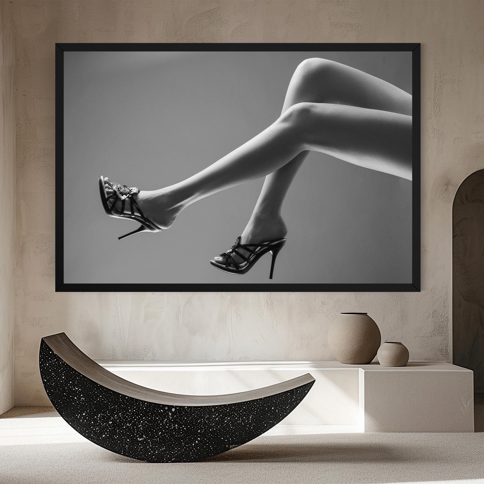 Black Shoes On Grey mockup 8