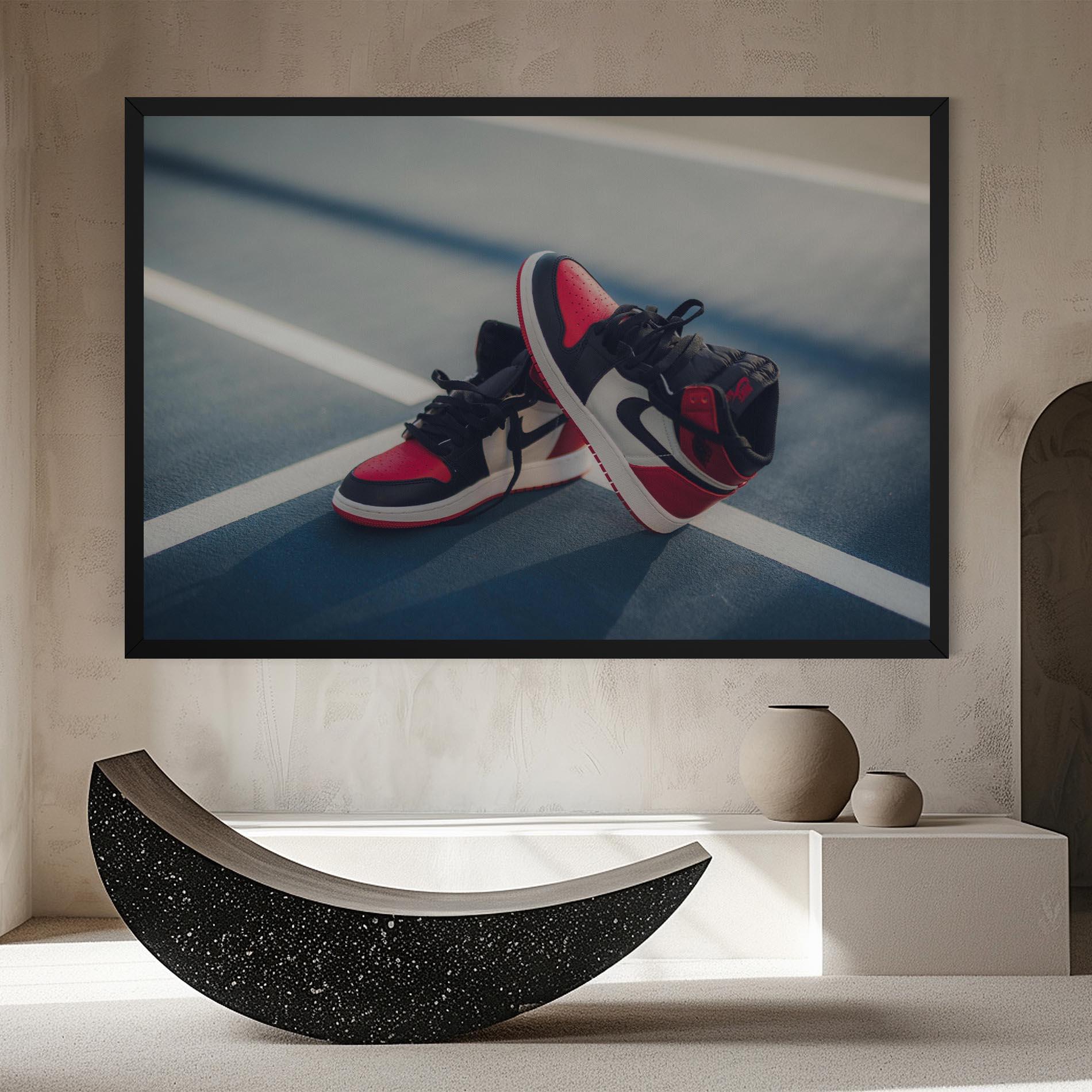 Leinwandbild Cool Nike Red Jordan Air mockup 8