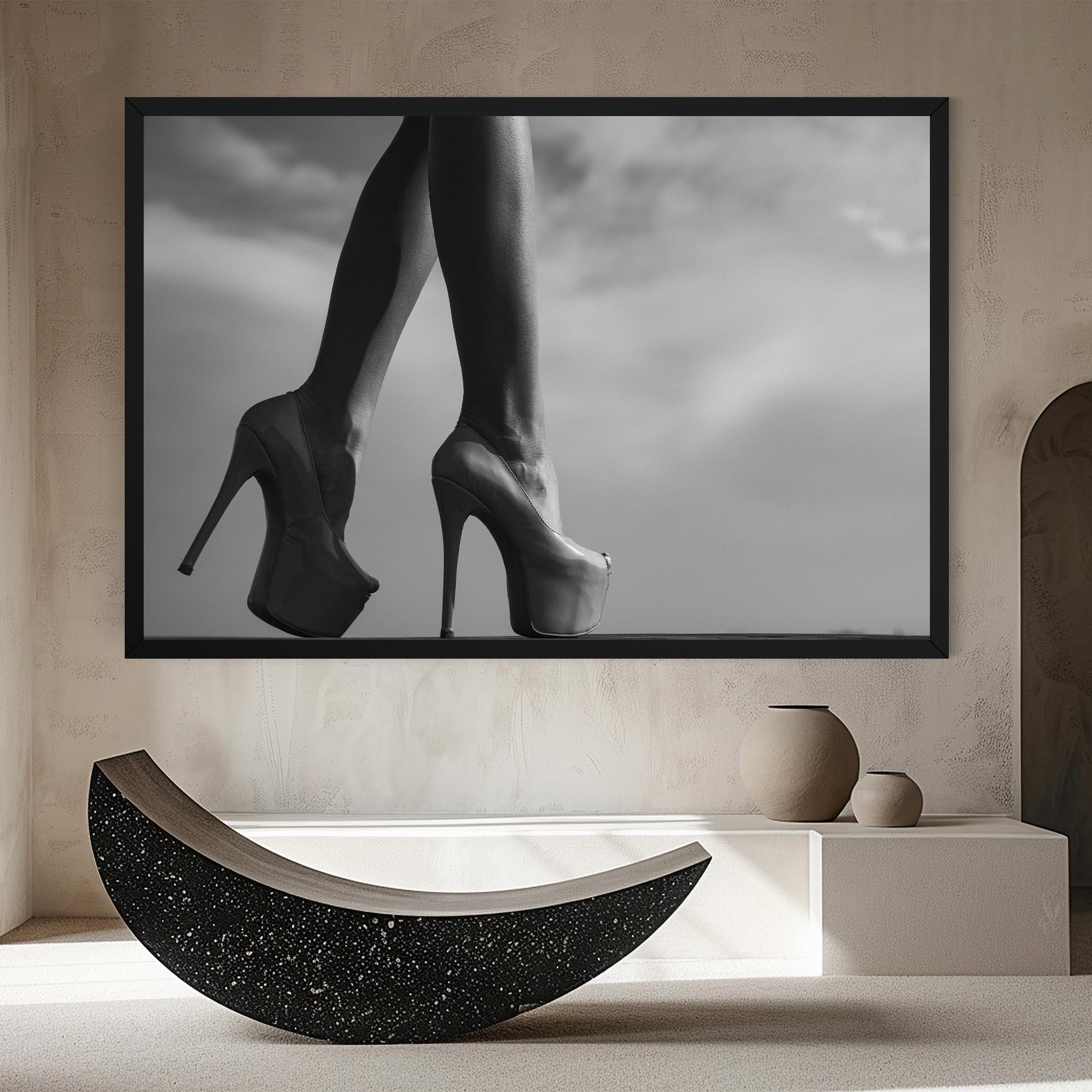 Leinwandbild Heels Sky Background mockup 8