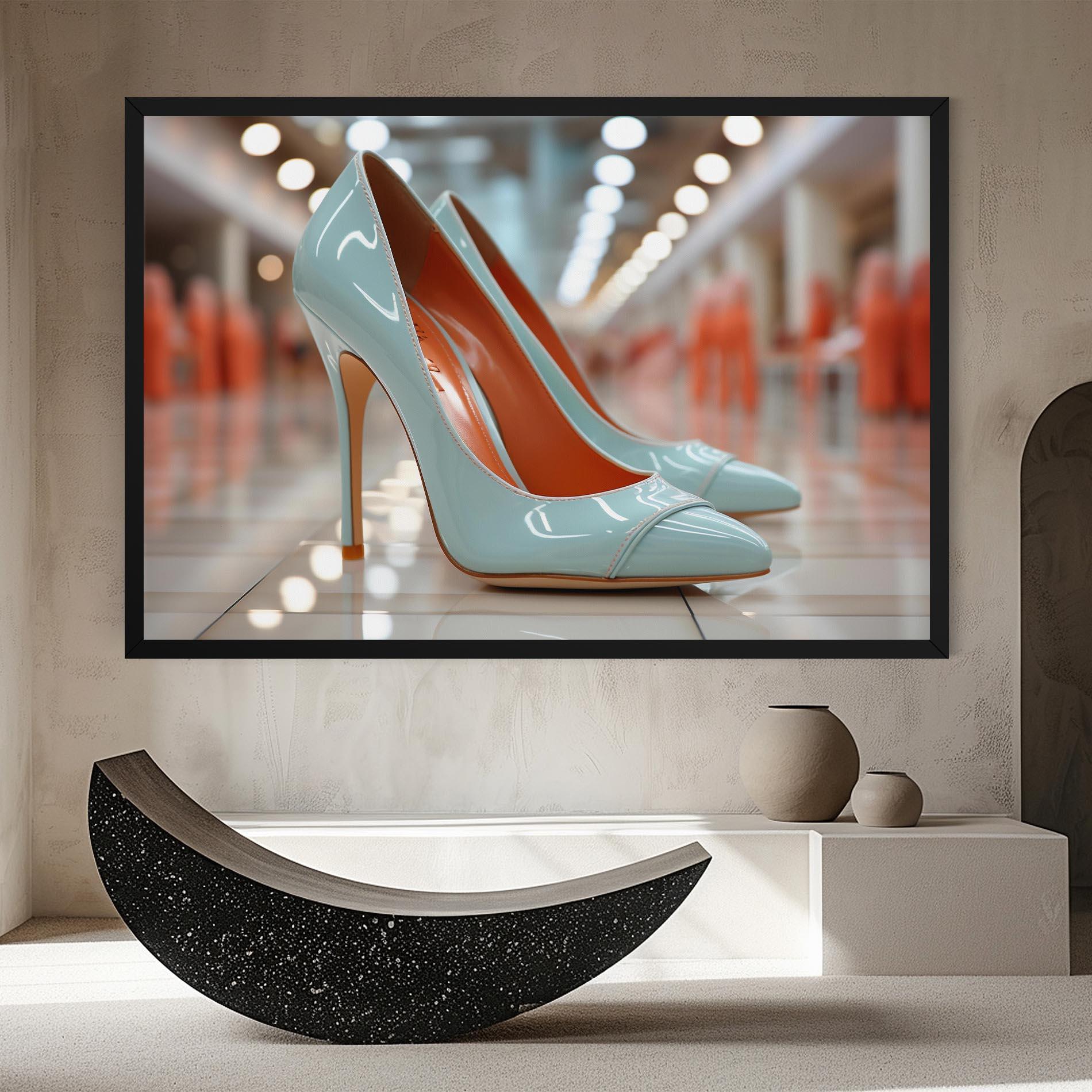 Leinwandbild Light Blue Heels mockup 8