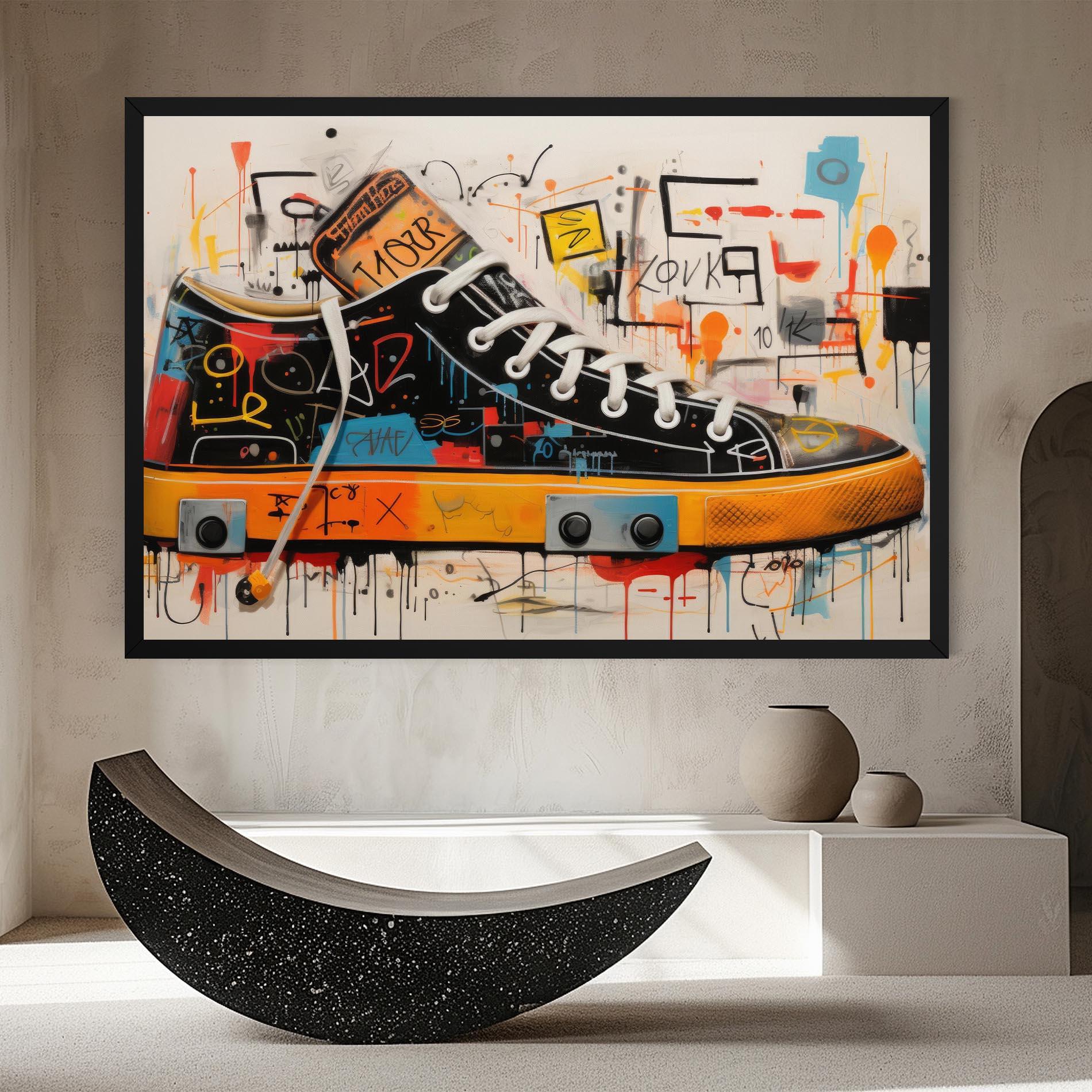 Leinwandbild Teenager Sneakers mockup 8