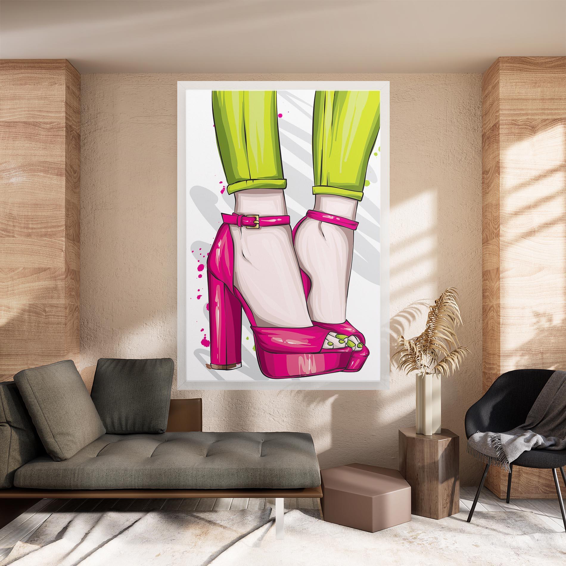 Leinwandbild Green Nails mockup 8