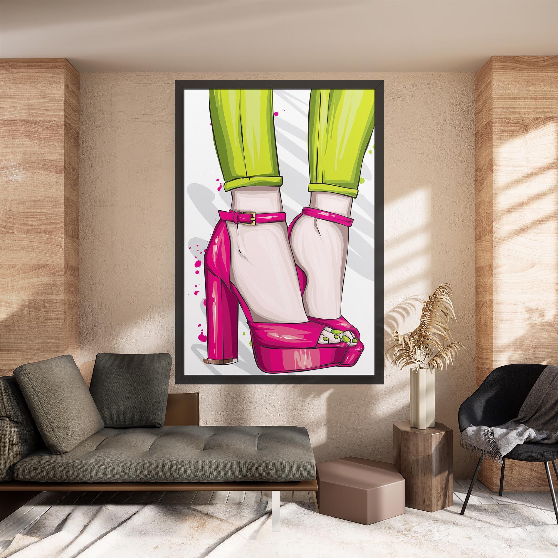 Leinwandbild Green Nails mockup 8