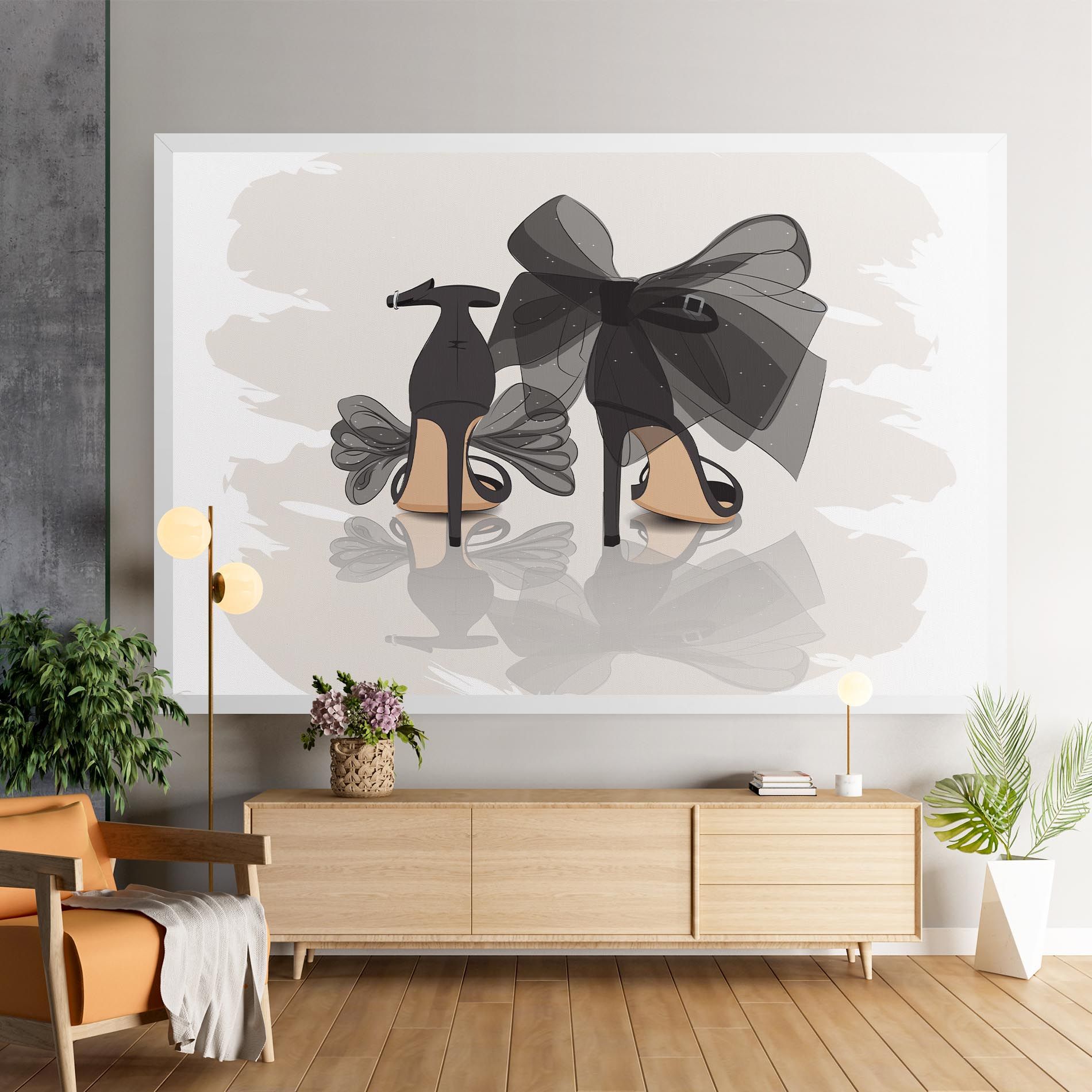 Black Bow Heels mockup 9