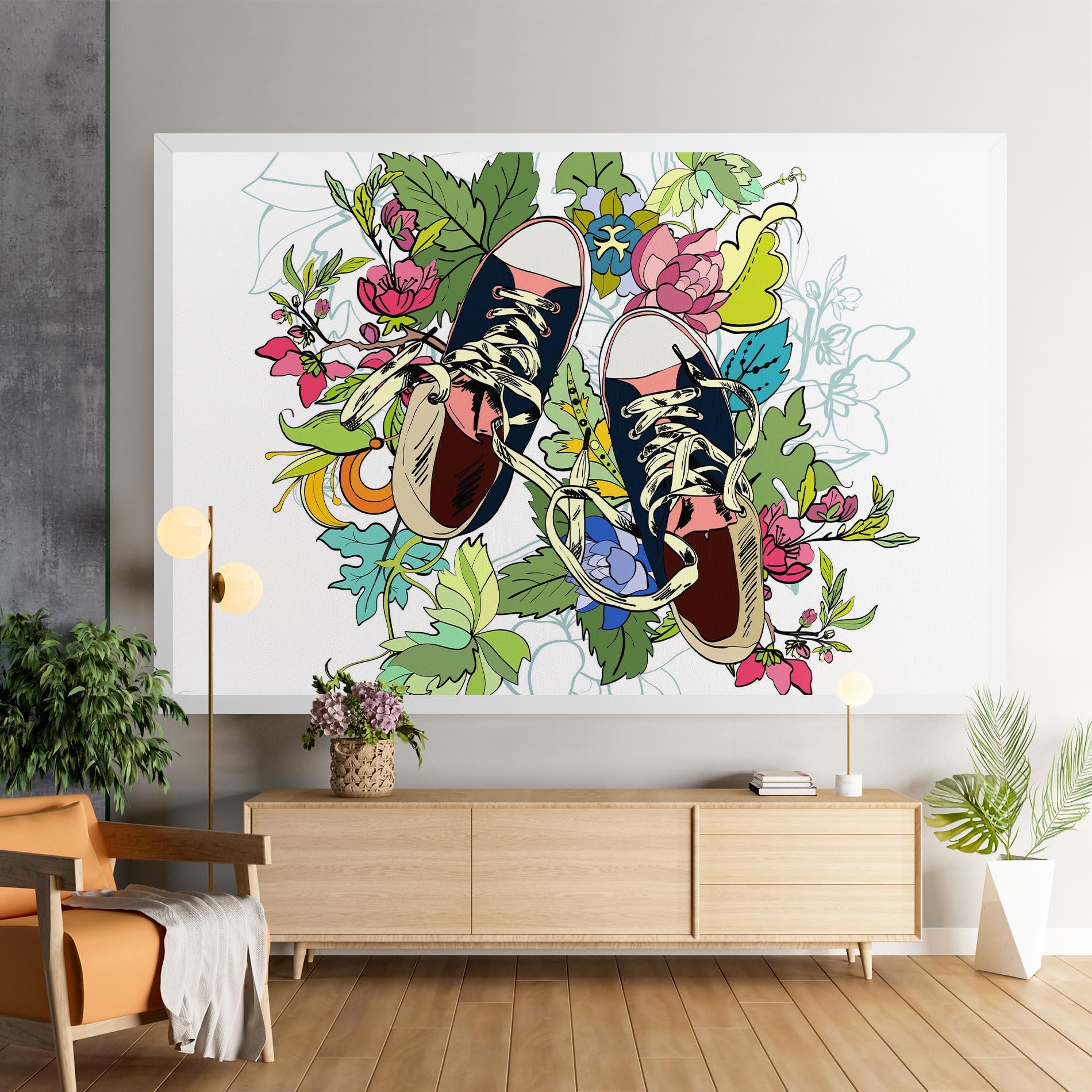 Leinwandbild Flower Shoes mockup 9