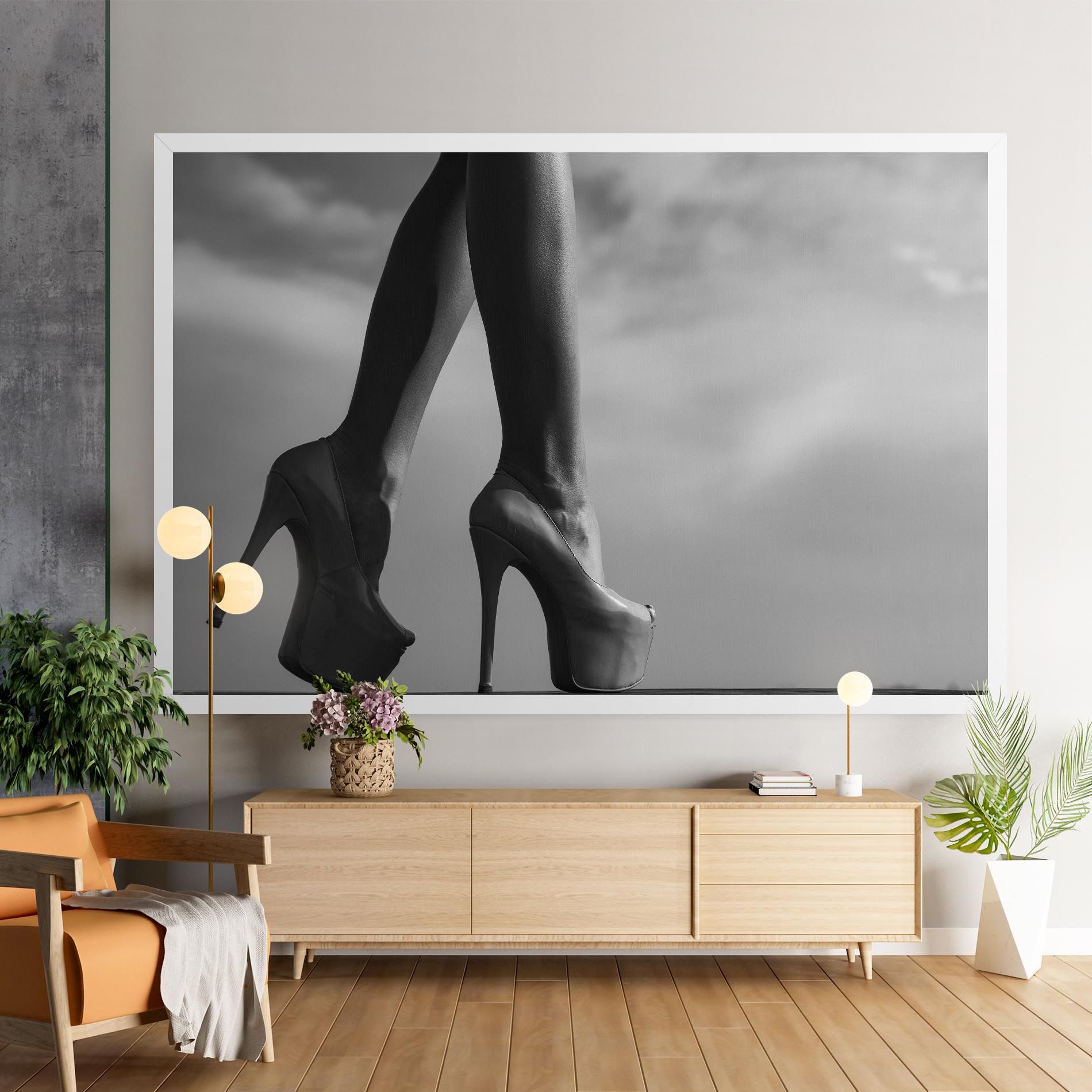 Heels Sky Background mockup 9