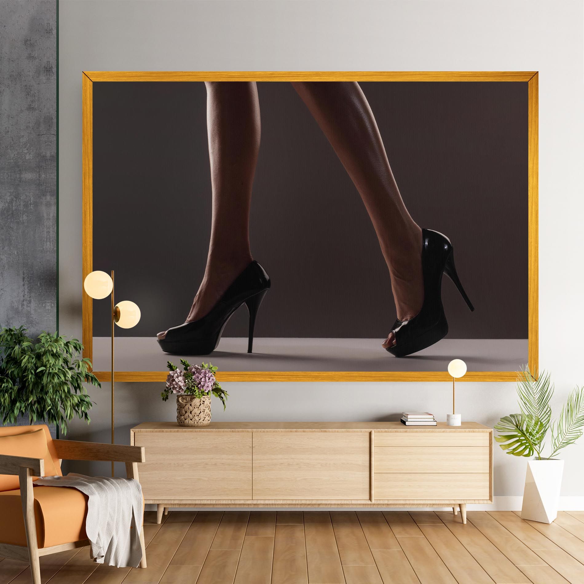 Black High Heels mockup 9
