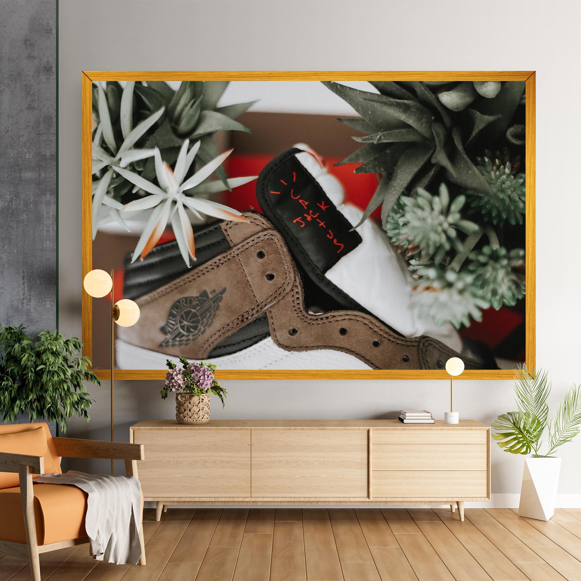 Leinwandbild Brown Air Jordan mockup 9