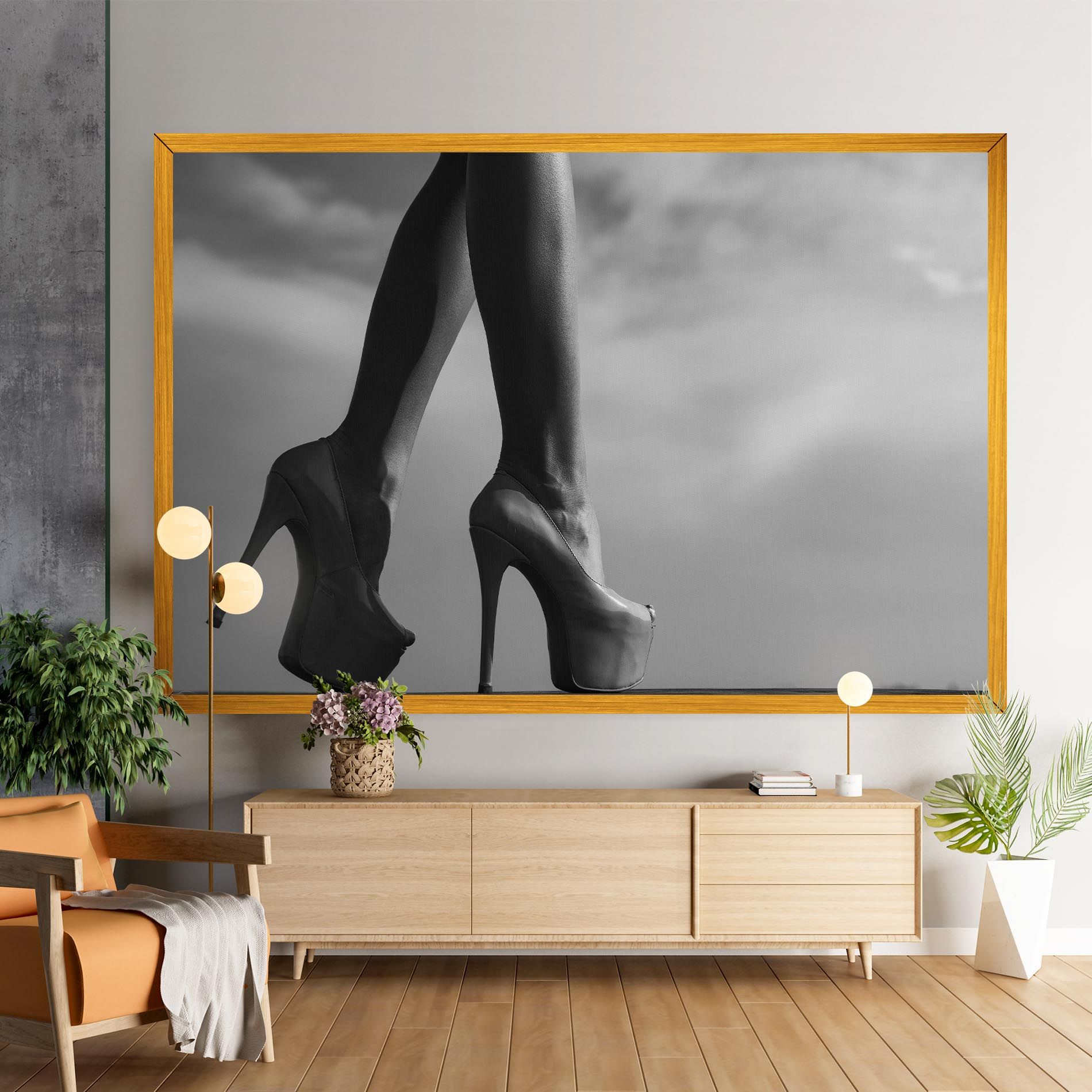 Heels Sky Background mockup 9