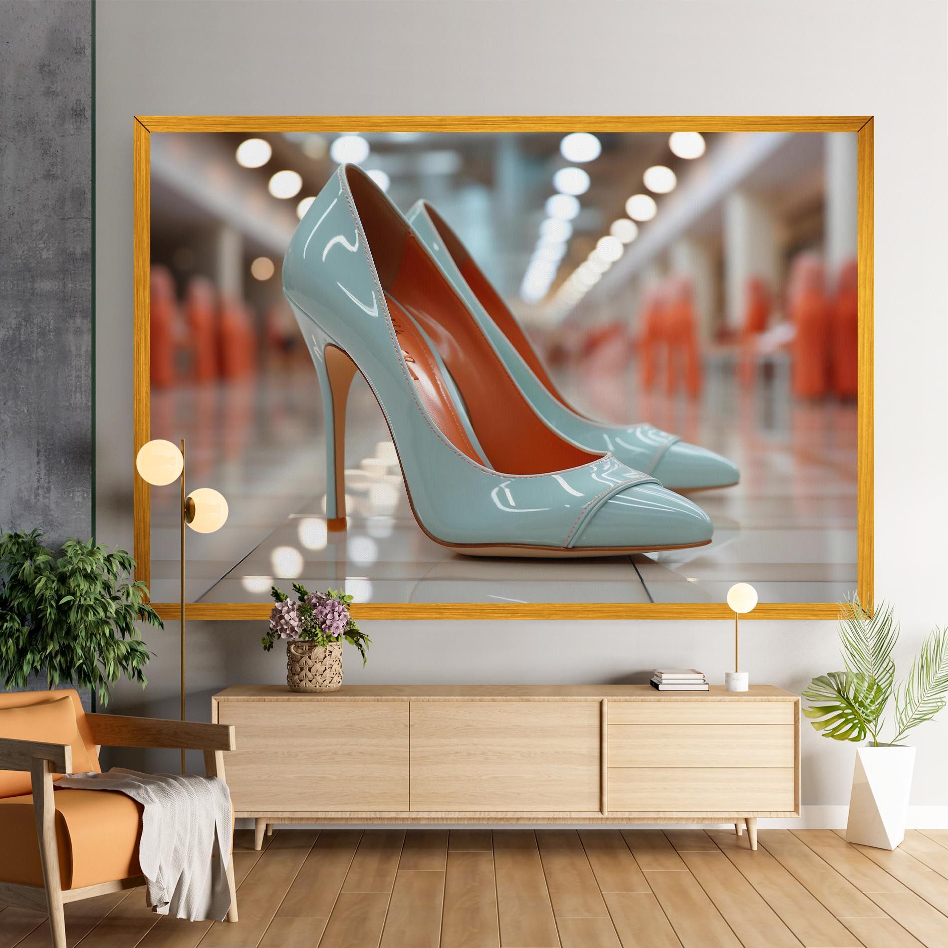 Light Blue Heels mockup 9