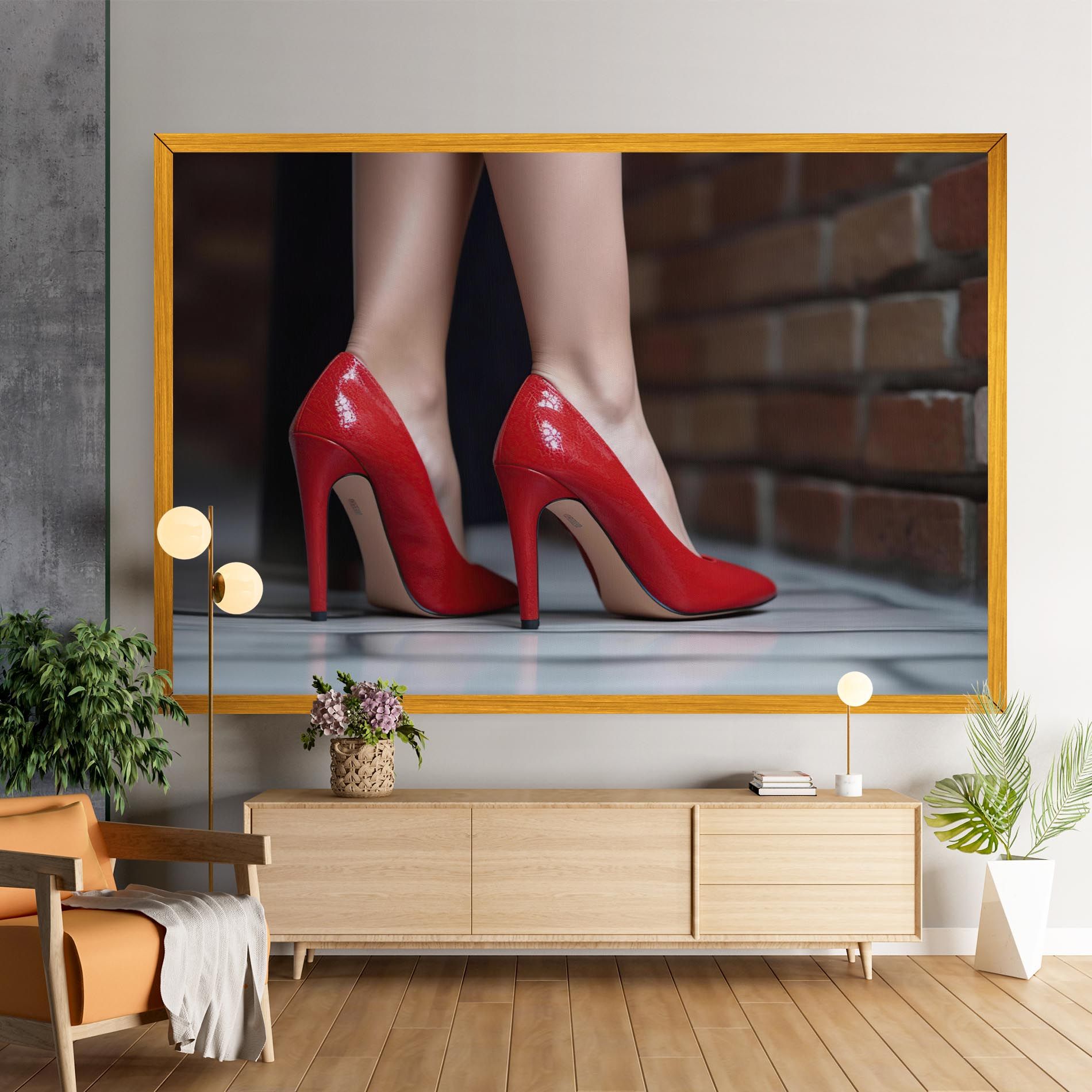 Sexy Red Heels mockup 9