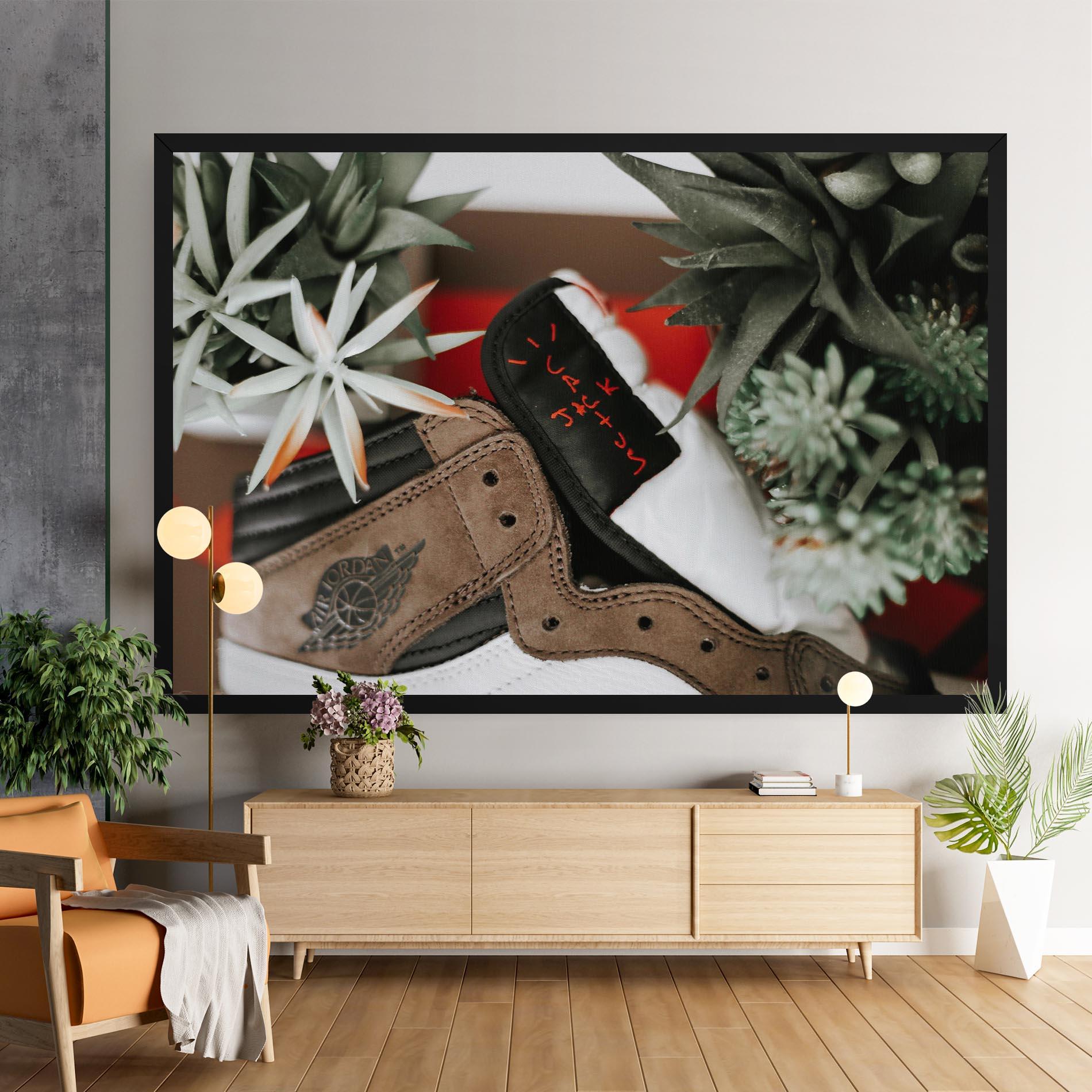 Leinwandbild Brown Air Jordan mockup 9