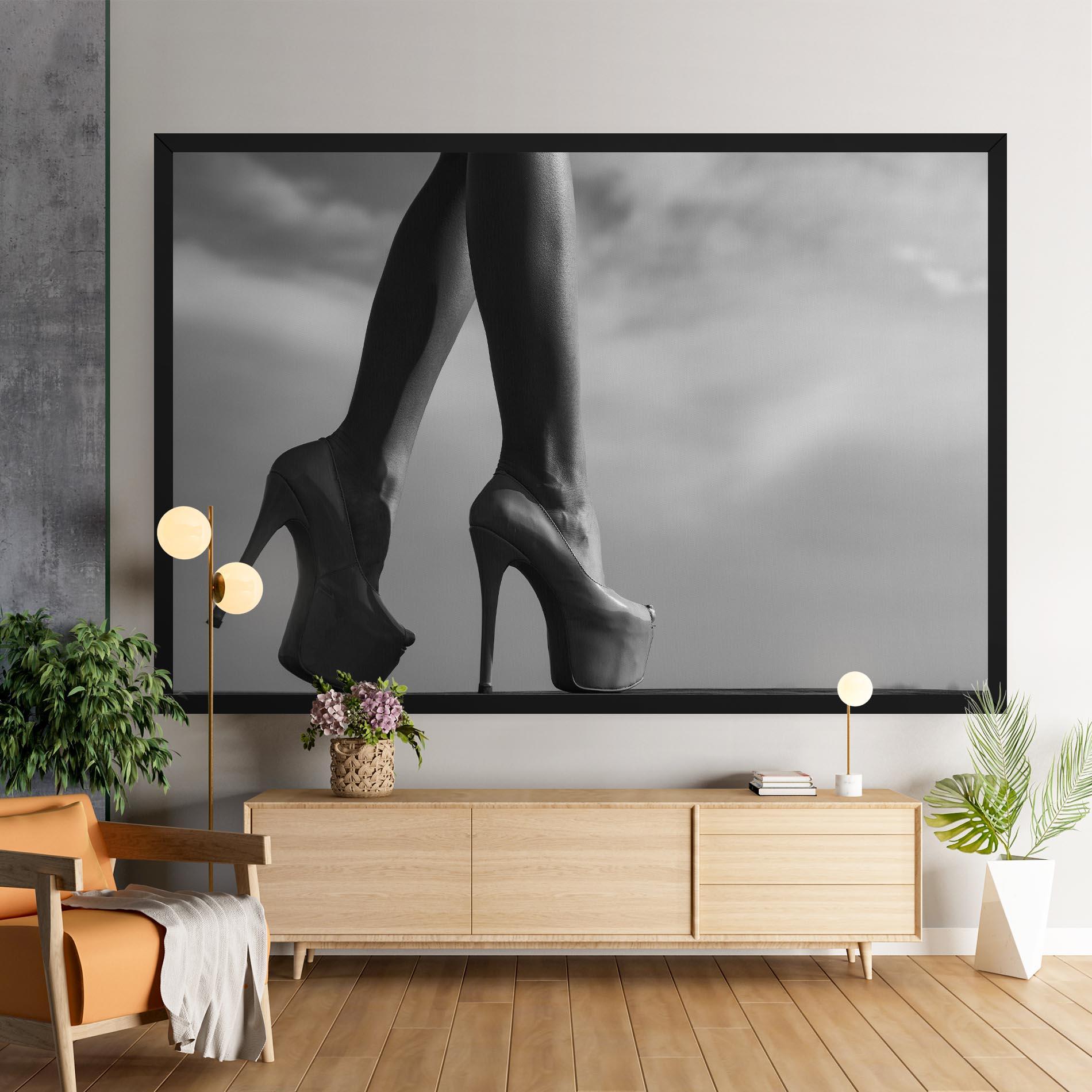 Leinwandbild Heels Sky Background mockup 9