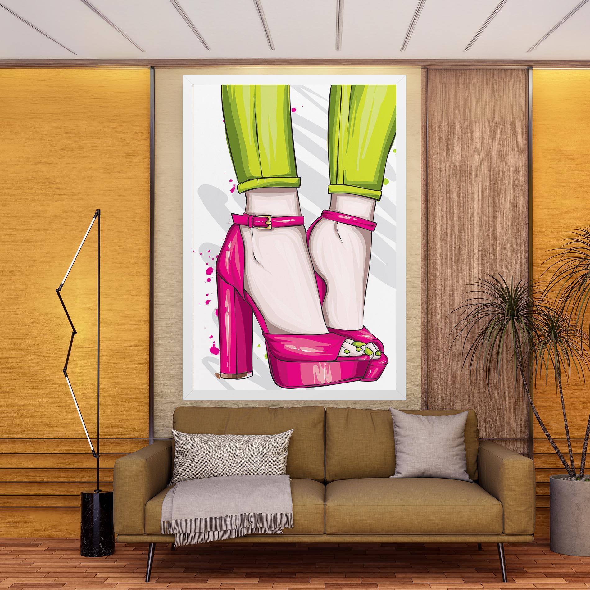 Leinwandbild Green Nails mockup 9