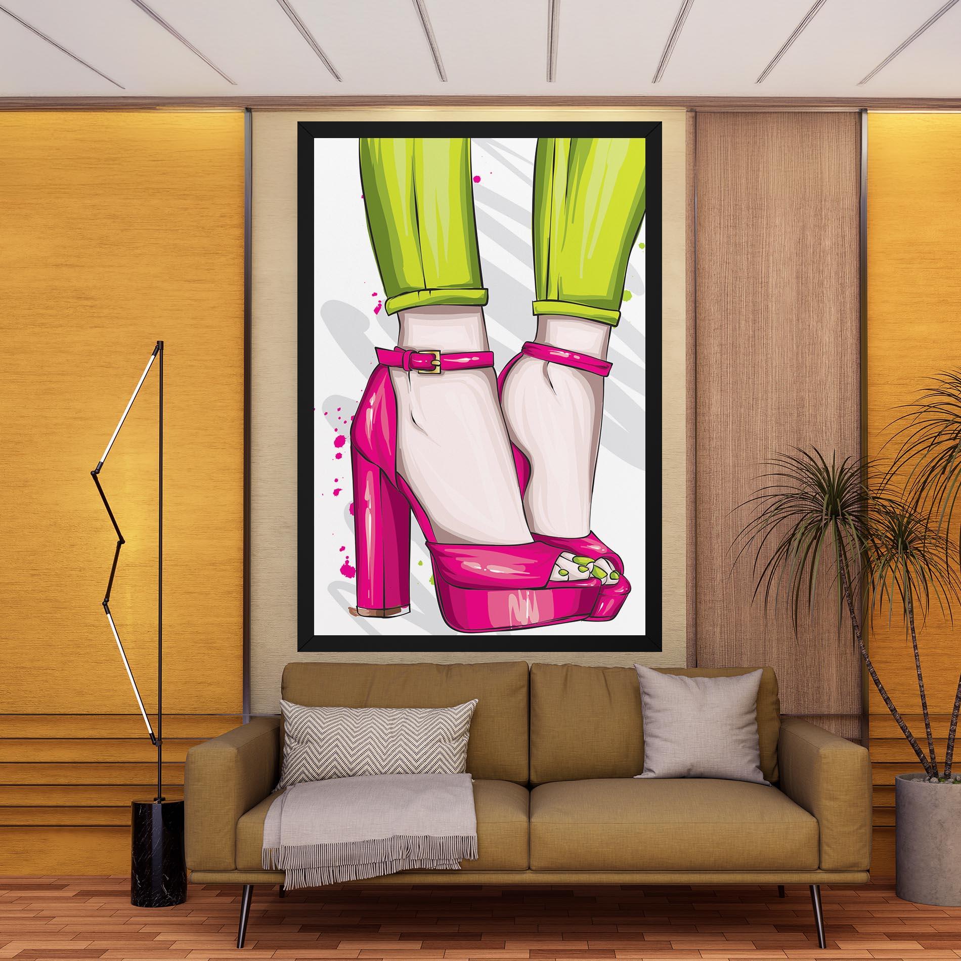 Leinwandbild Green Nails mockup 9