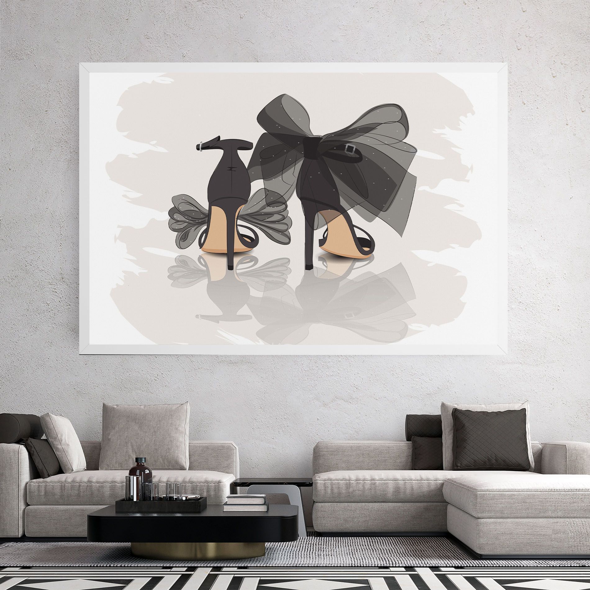 Black Bow Heels mockup 2