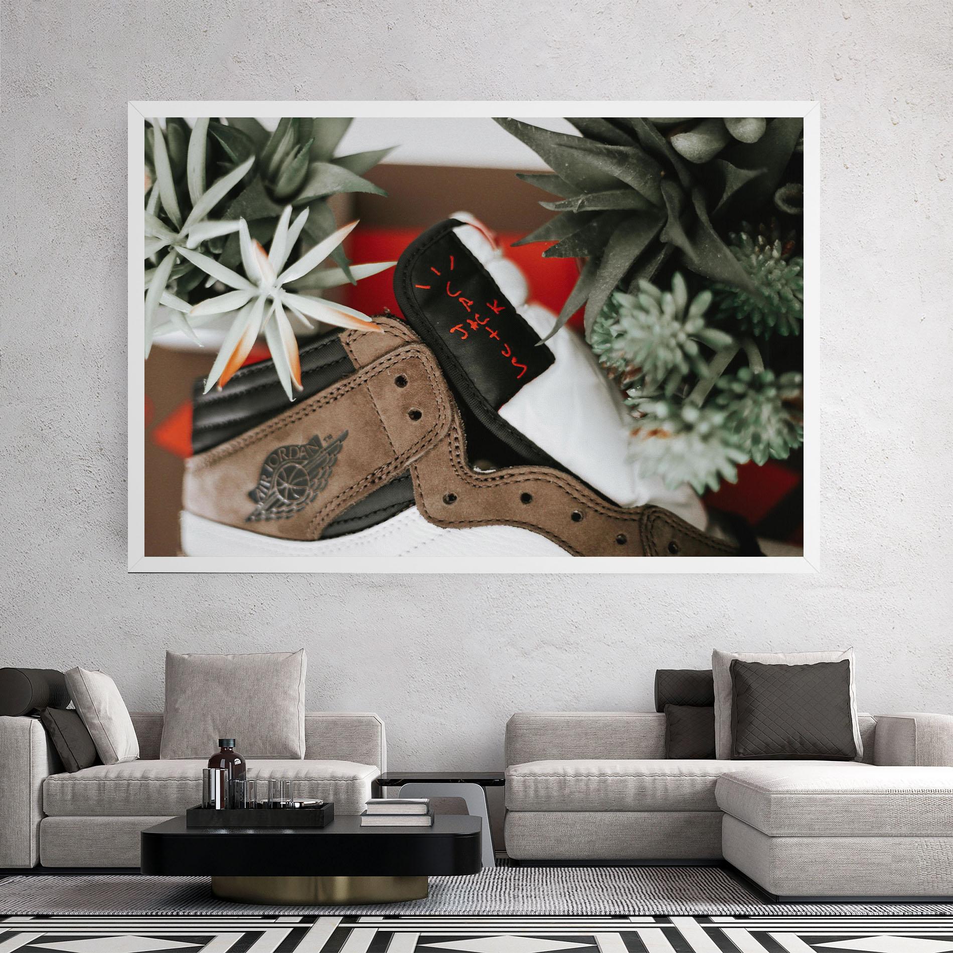 Leinwandbild Brown Air Jordan mockup 2