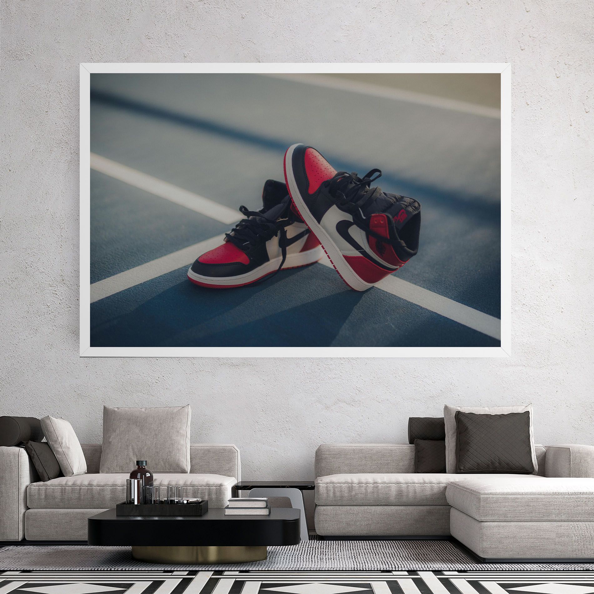 Cool Nike Red Jordan Air mockup 2