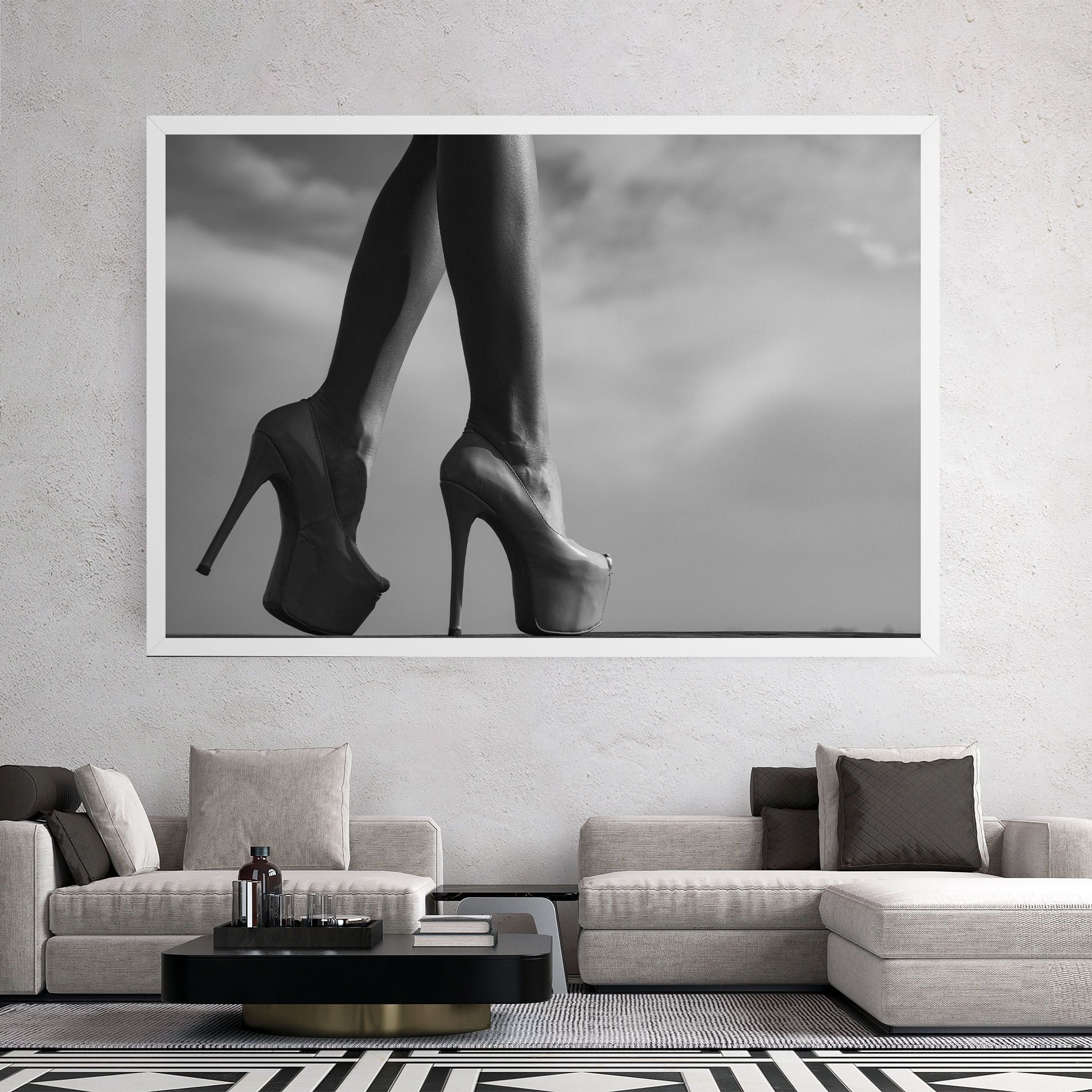 Heels Sky Background mockup 2