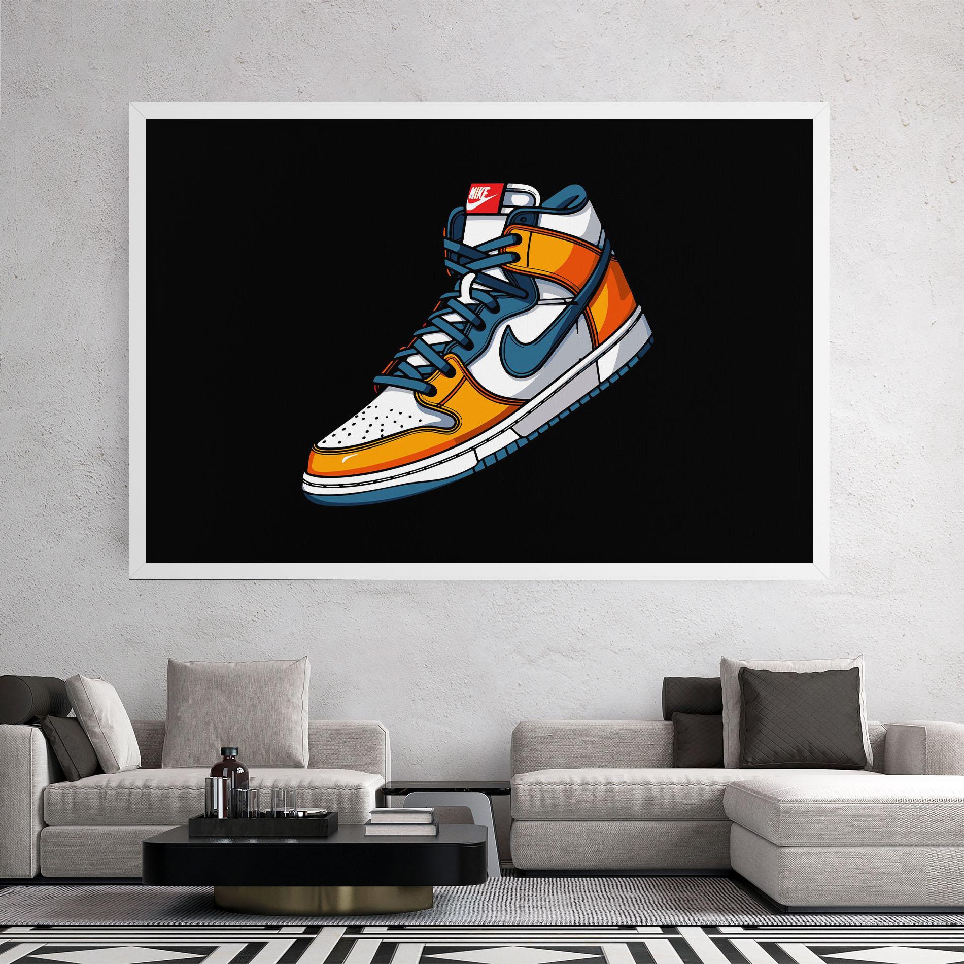 Leinwandbild Nike Shoe mockup 2