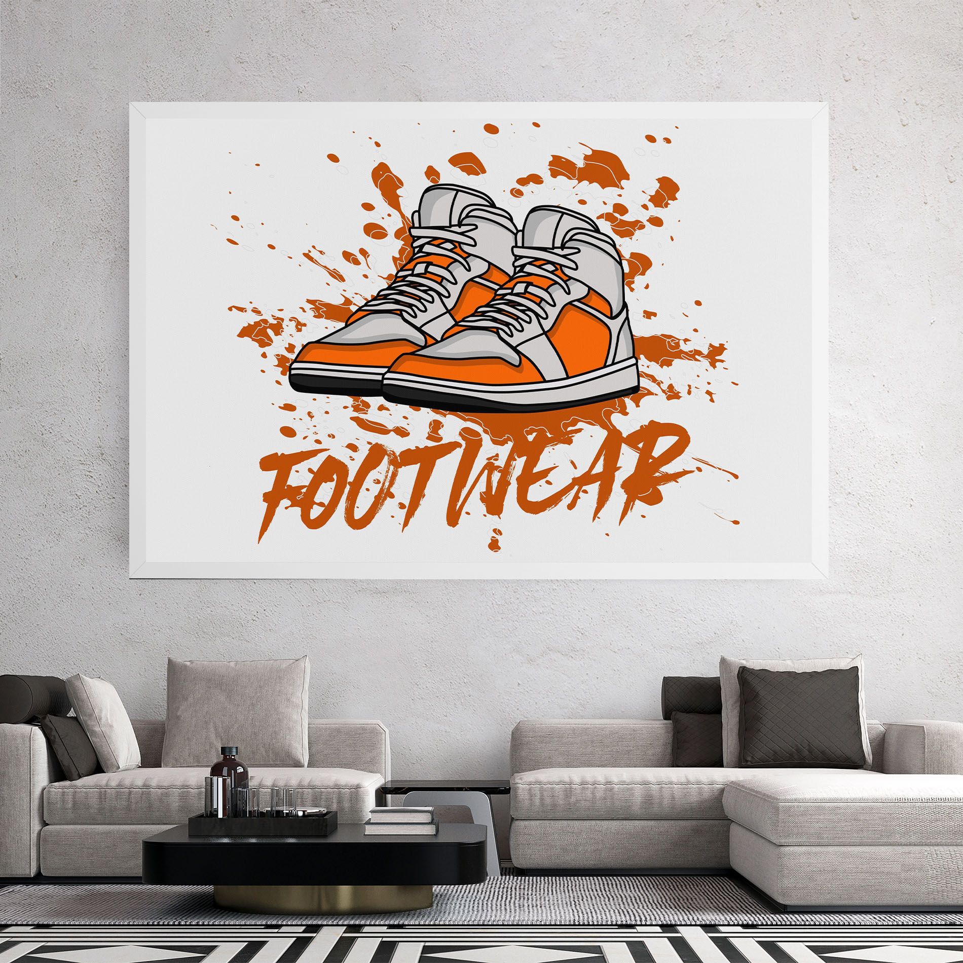 Orange Footwear mockup 2