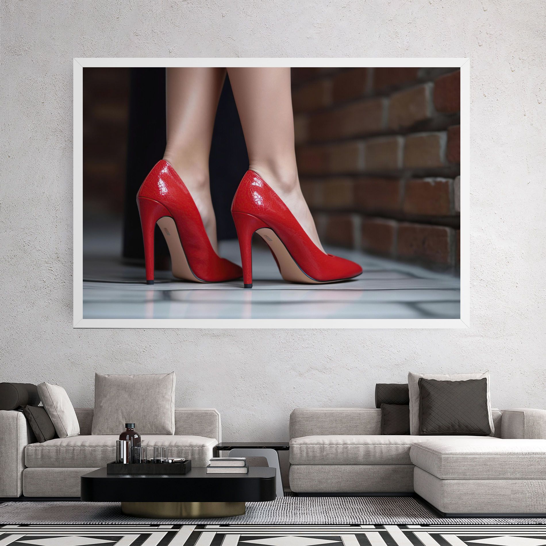 Sexy Red Heels mockup 2