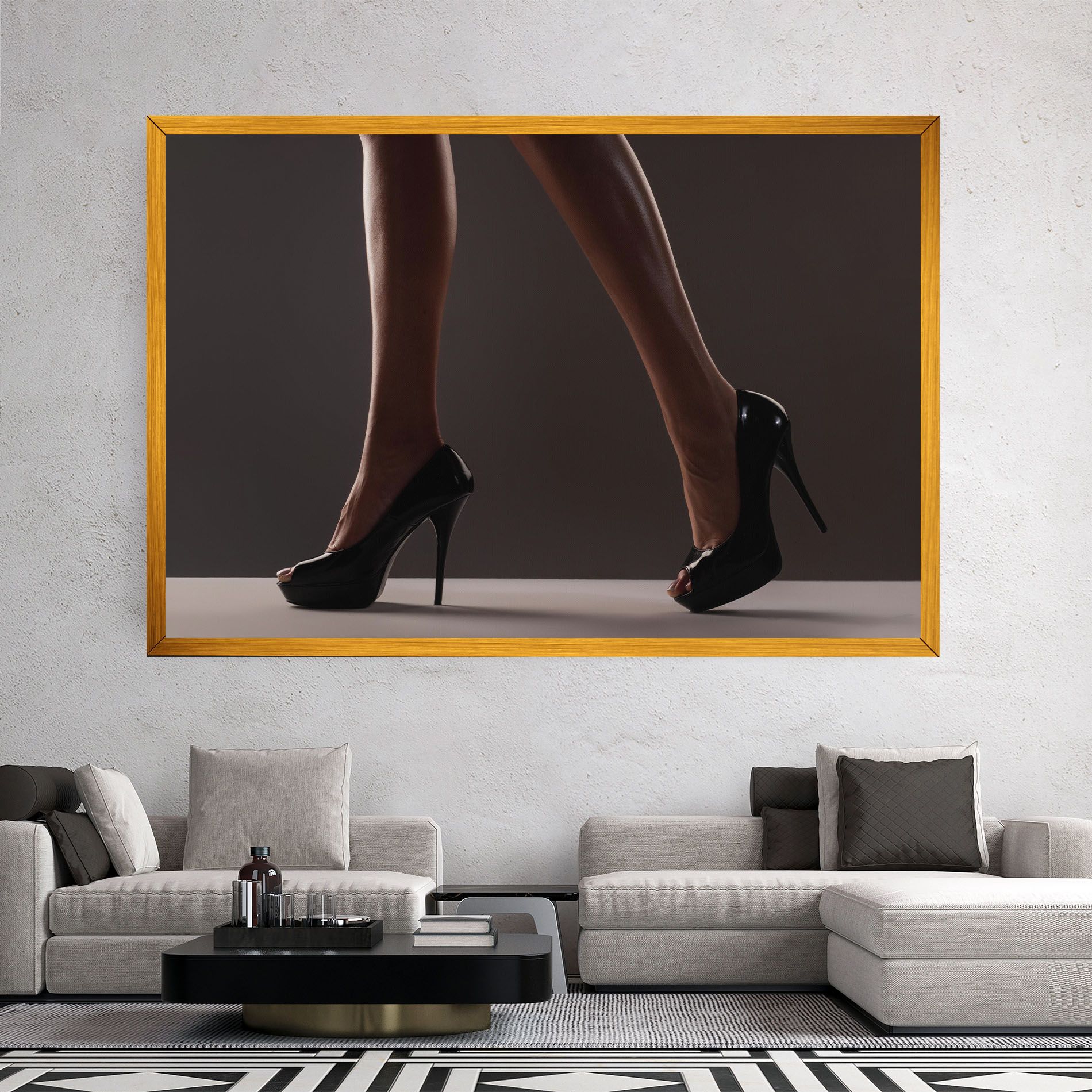 Black High Heels mockup 2