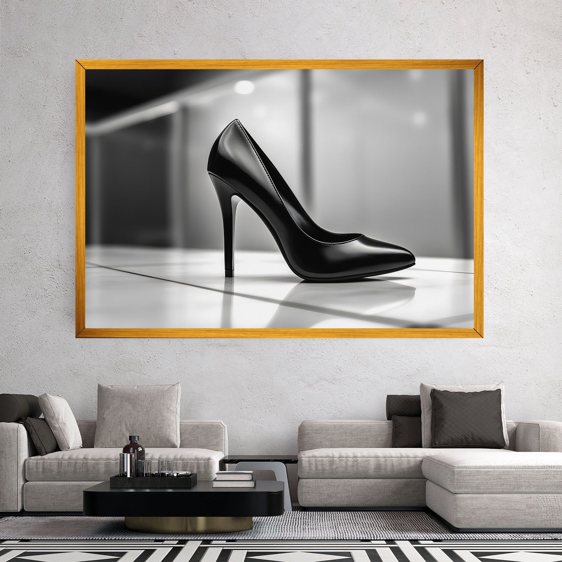 Black Unique Design mockup 2