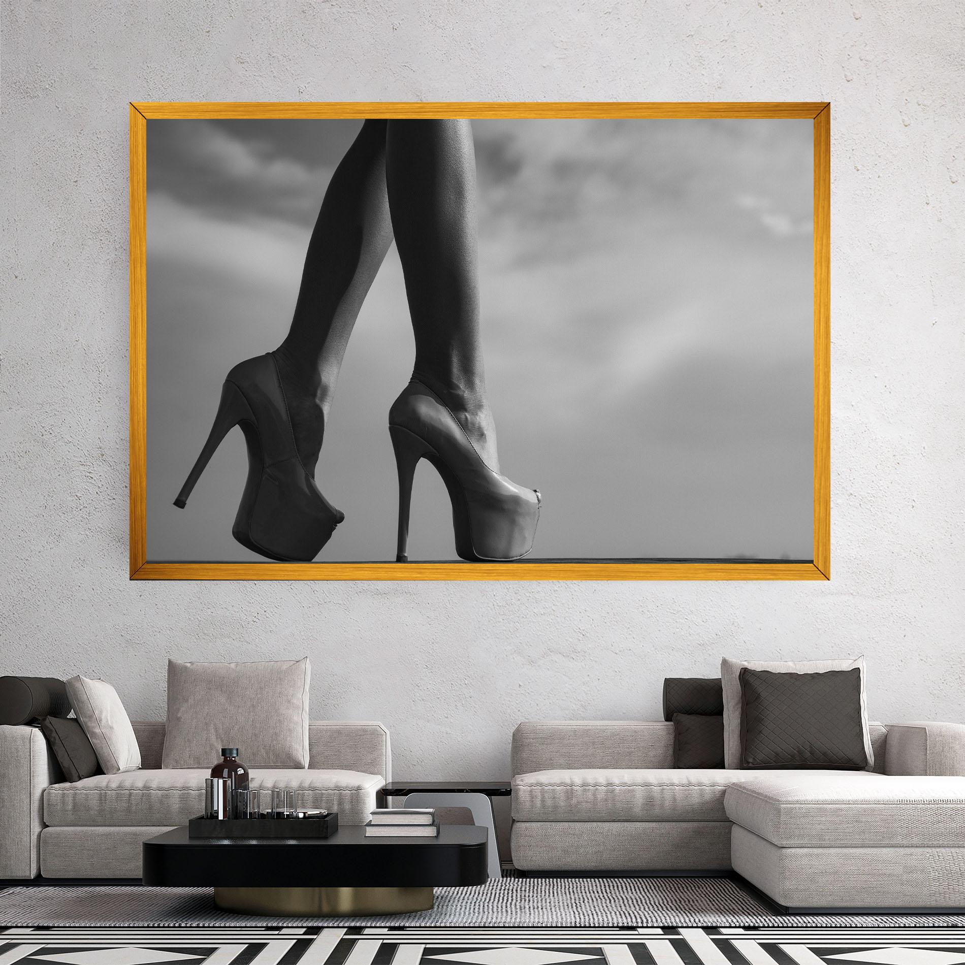 Leinwandbild Heels Sky Background mockup 2