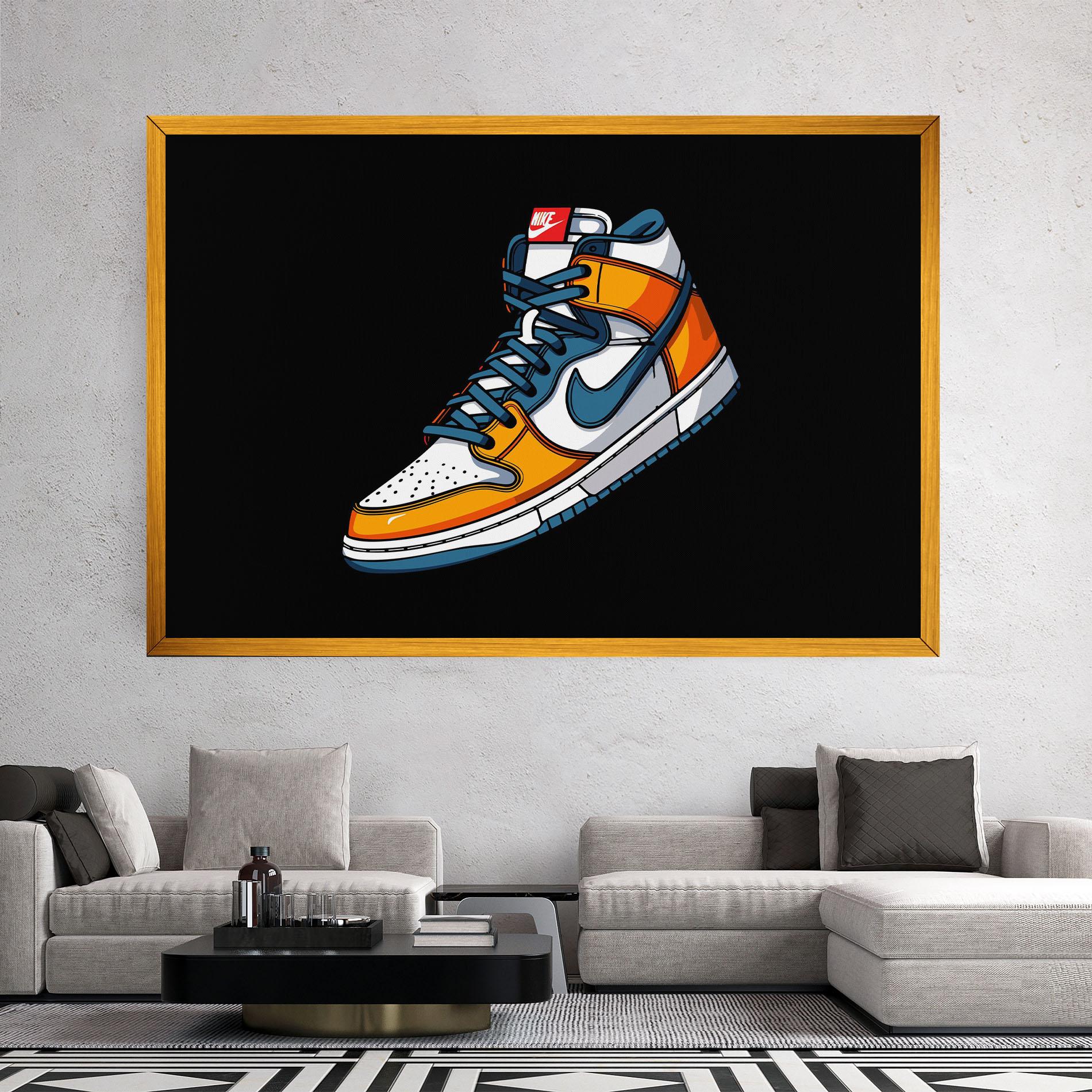 Leinwandbild Nike Shoe mockup 2