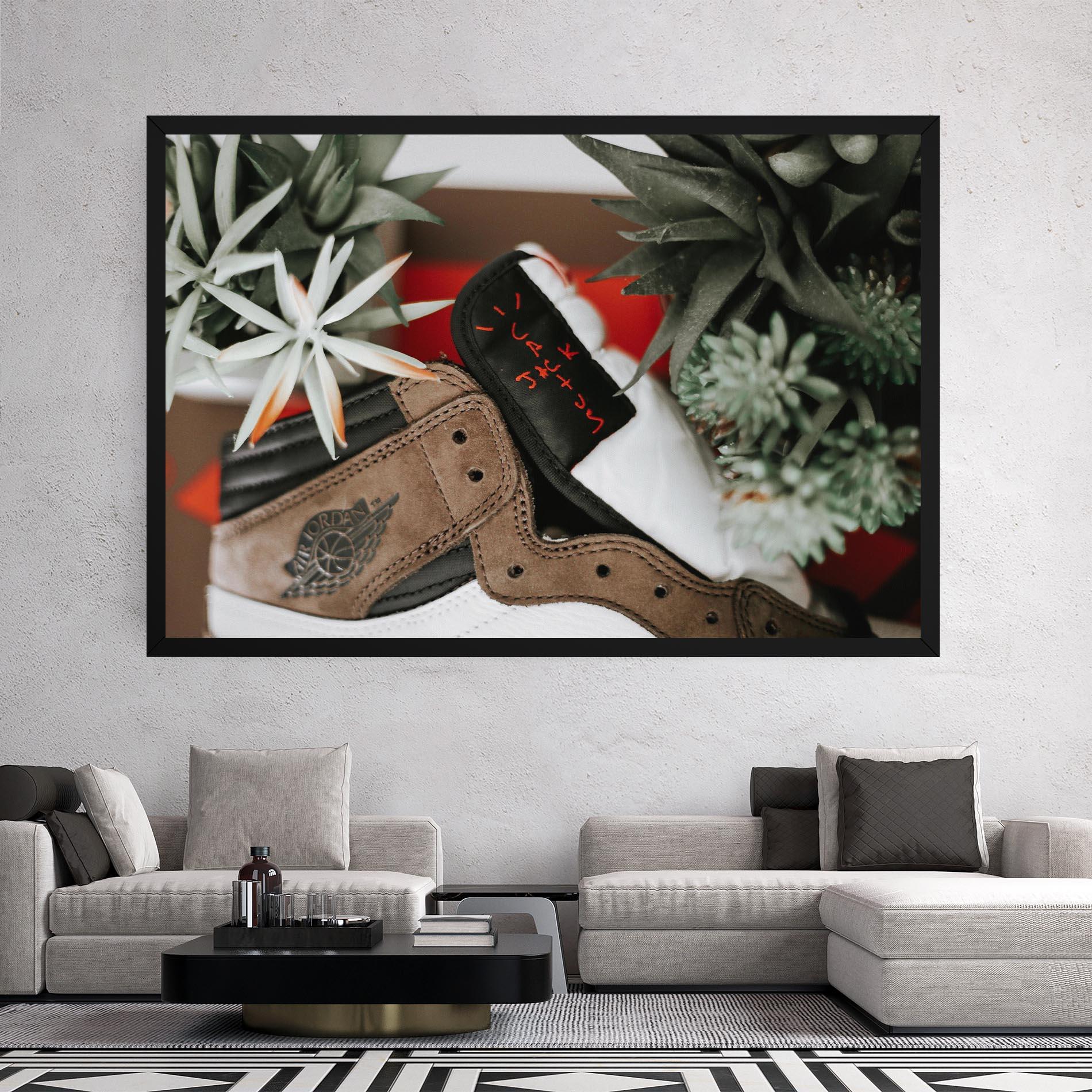 Leinwandbild Brown Air Jordan mockup 2