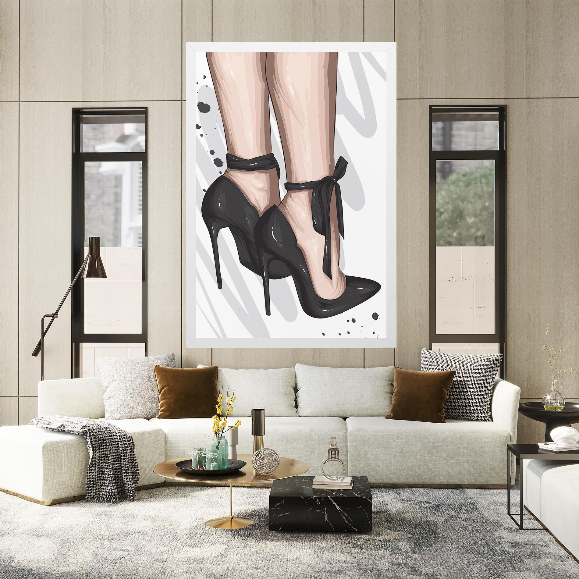 Black Woman Shoes mockup 2