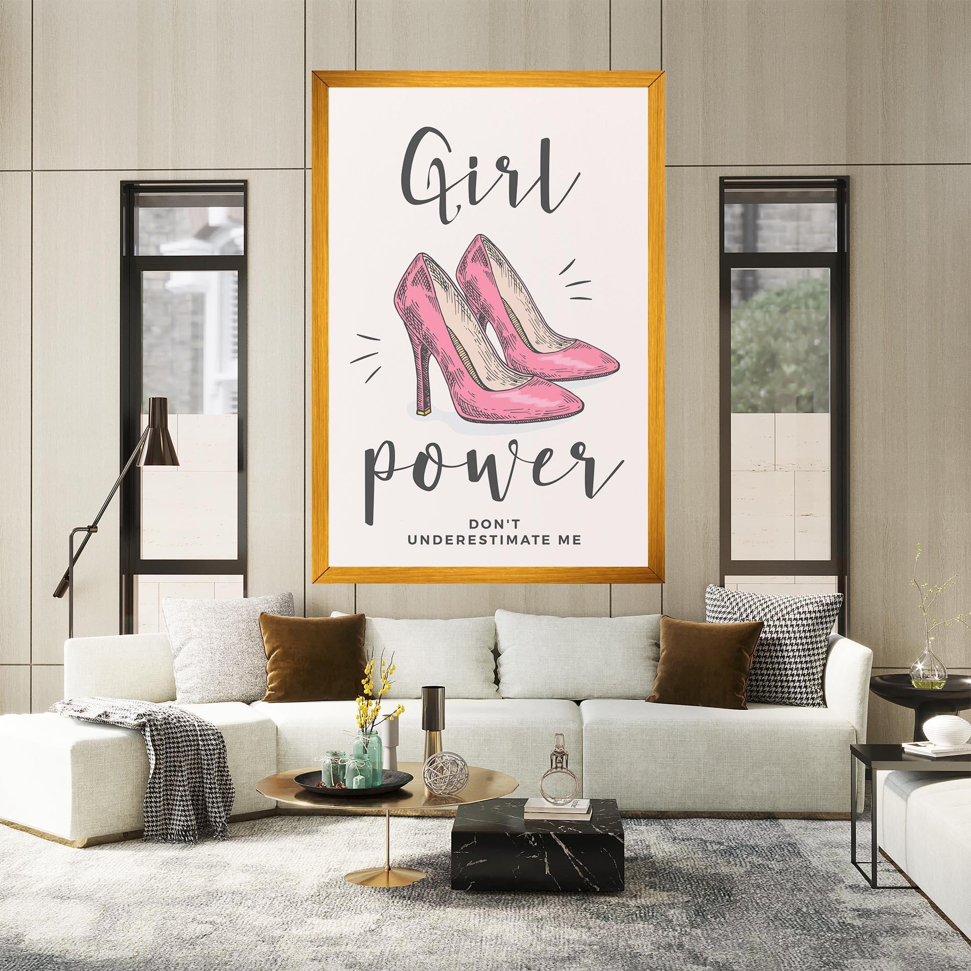 Leinwandbild Girl Power mockup 2